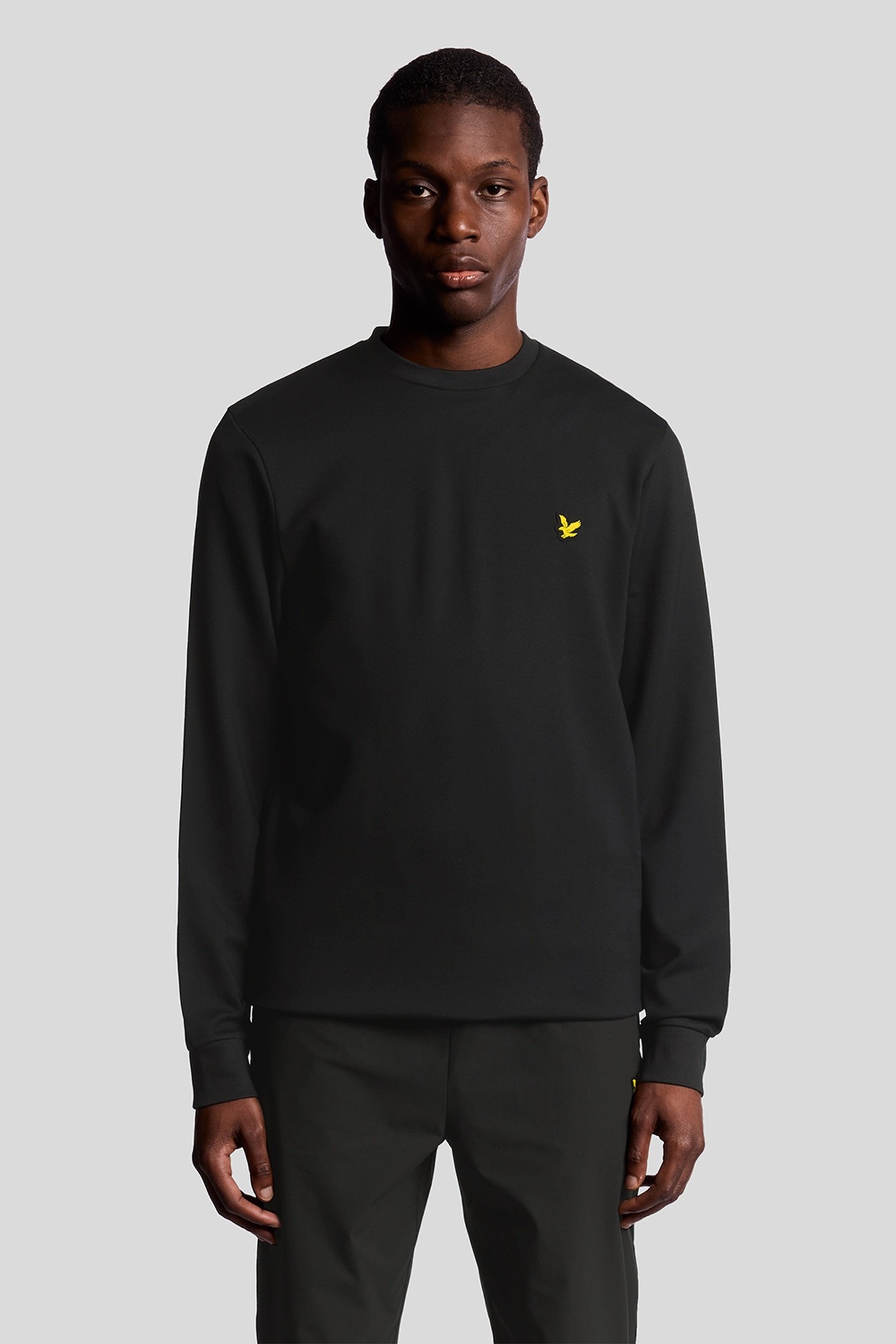 CREW NECK FLY FLEECE JET BLACK 1