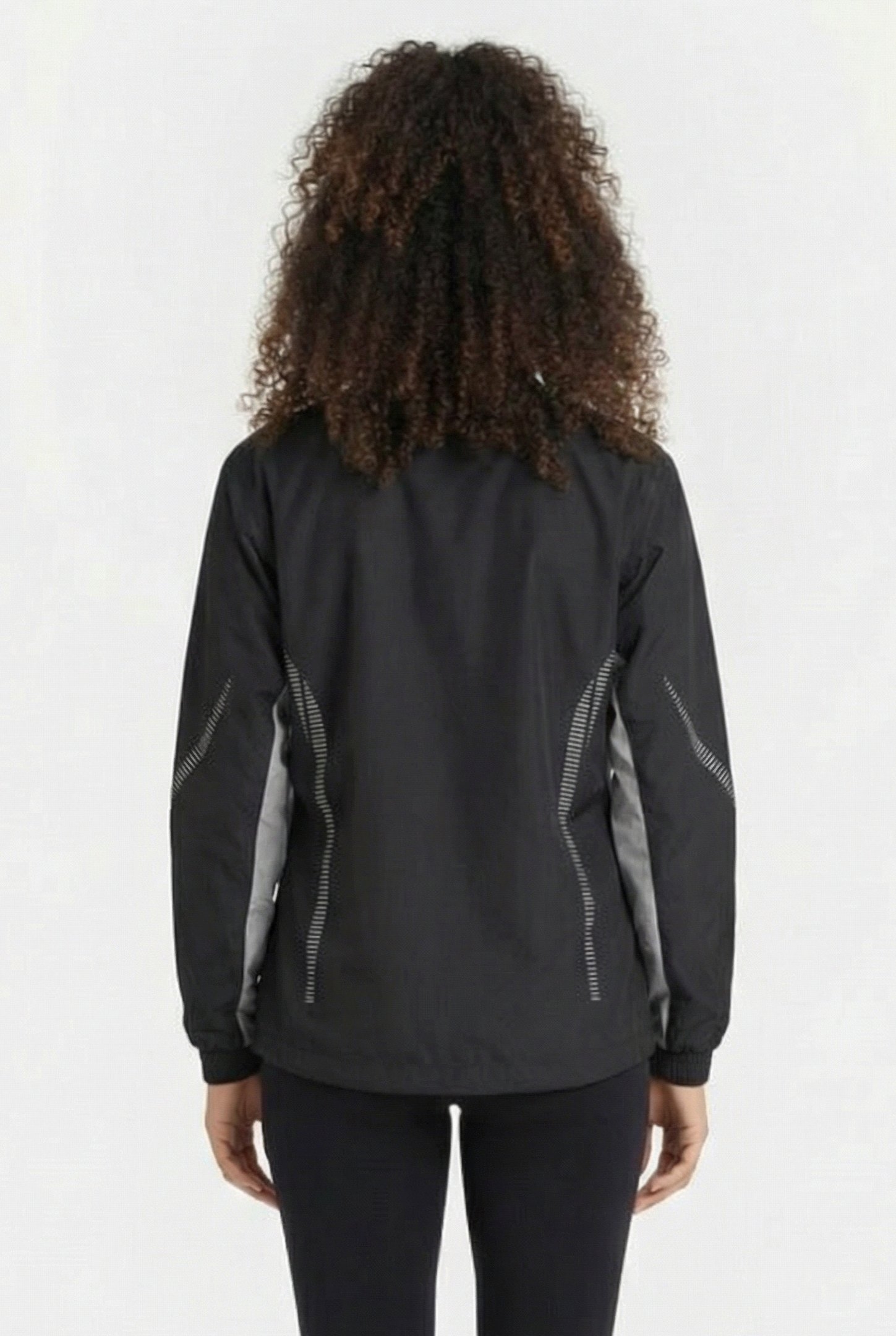 UNISEX TL WARM UP JACKET BLACK GREY 4