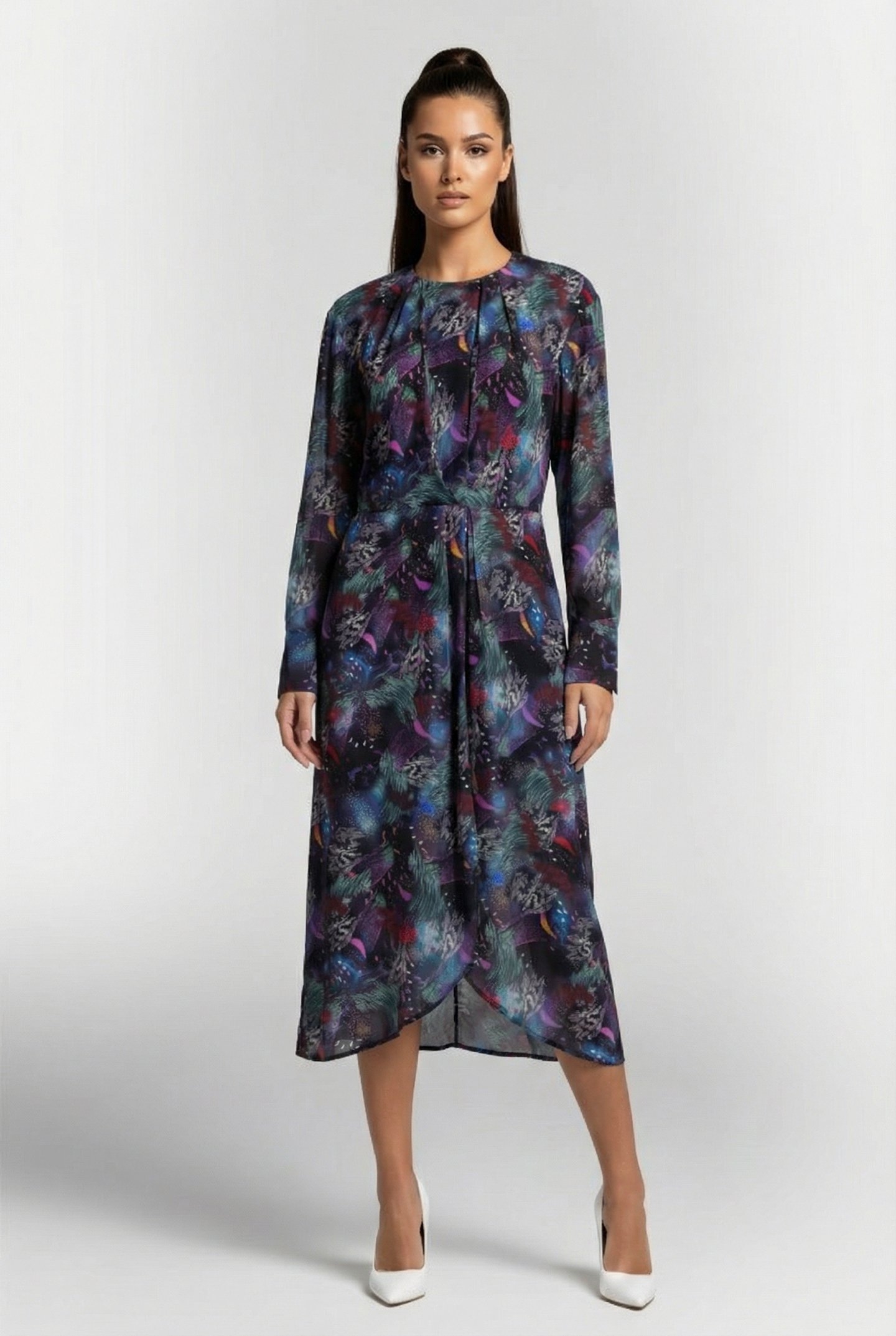 CHENOA DRESS PURPLE/MULTICO 1