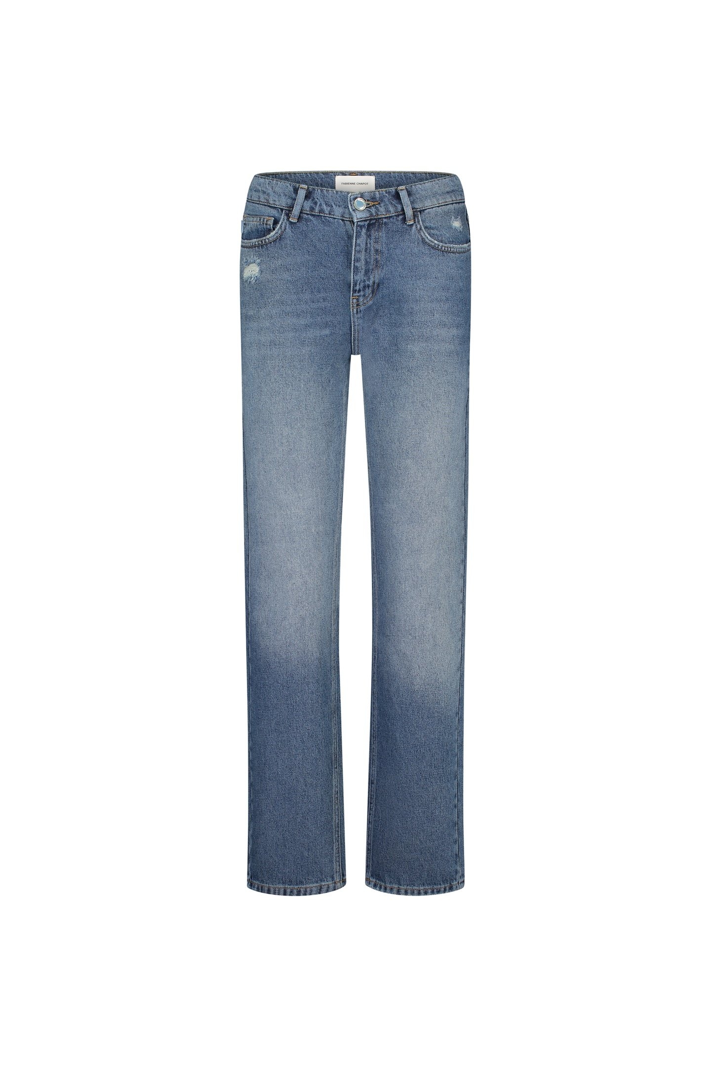 MARIE STRAIGHT LOW-RISE JEANS AUTHENTIC WASH 4