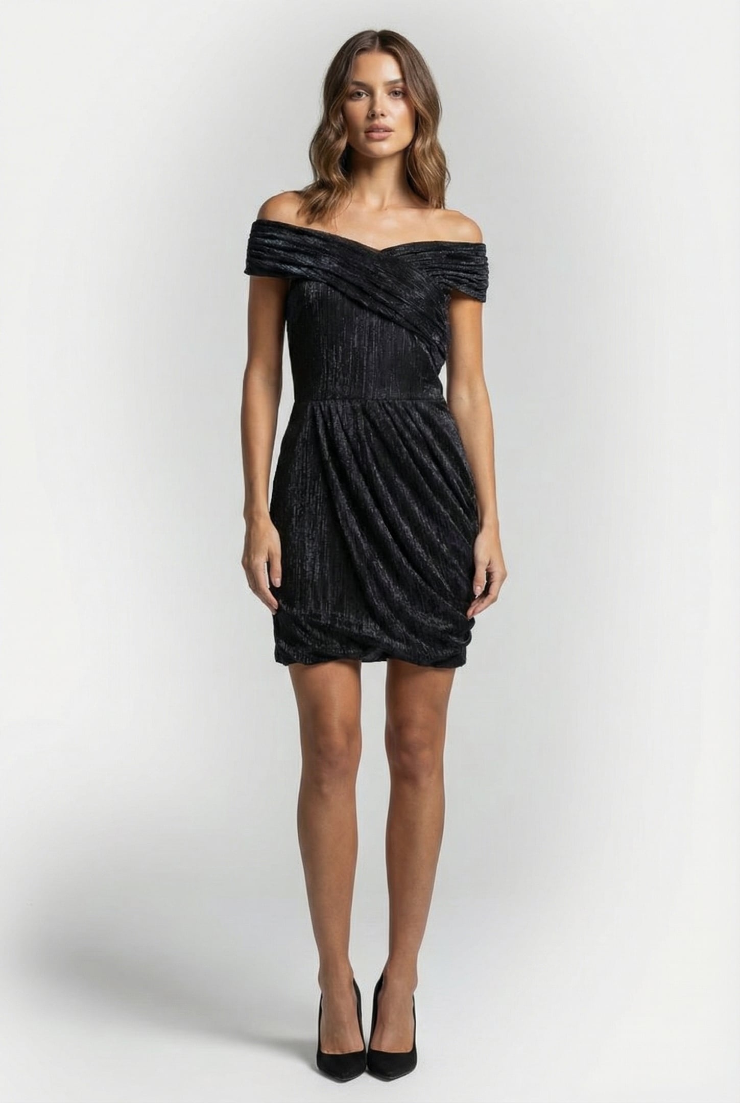 DILIE DRESS BLACK LUREX 1