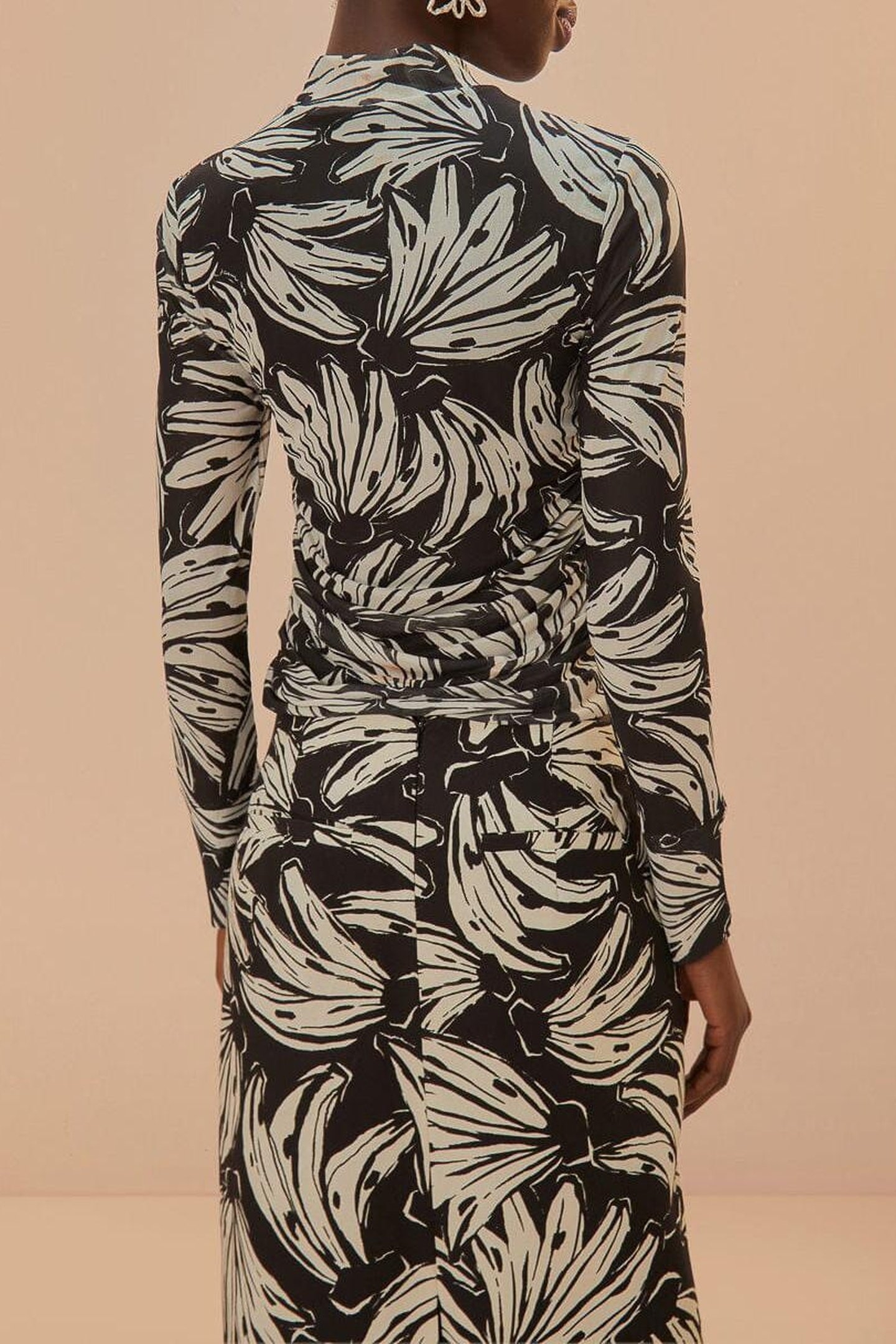 BOSSA BANANA BLACK TULLE BLOUSE 4