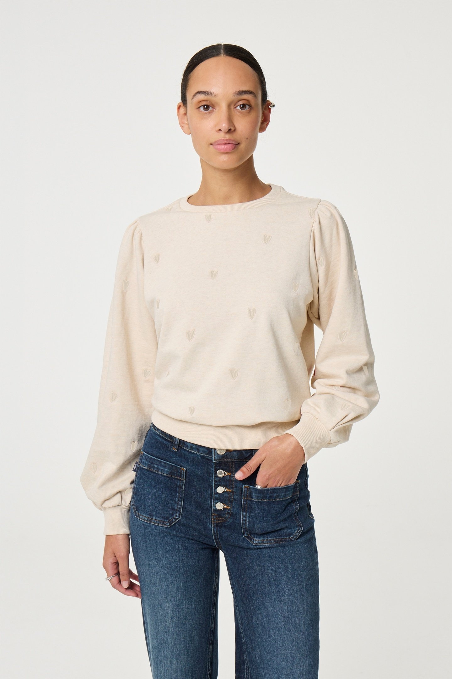 DINA SWEATER OATMEAL MELANGE 1
