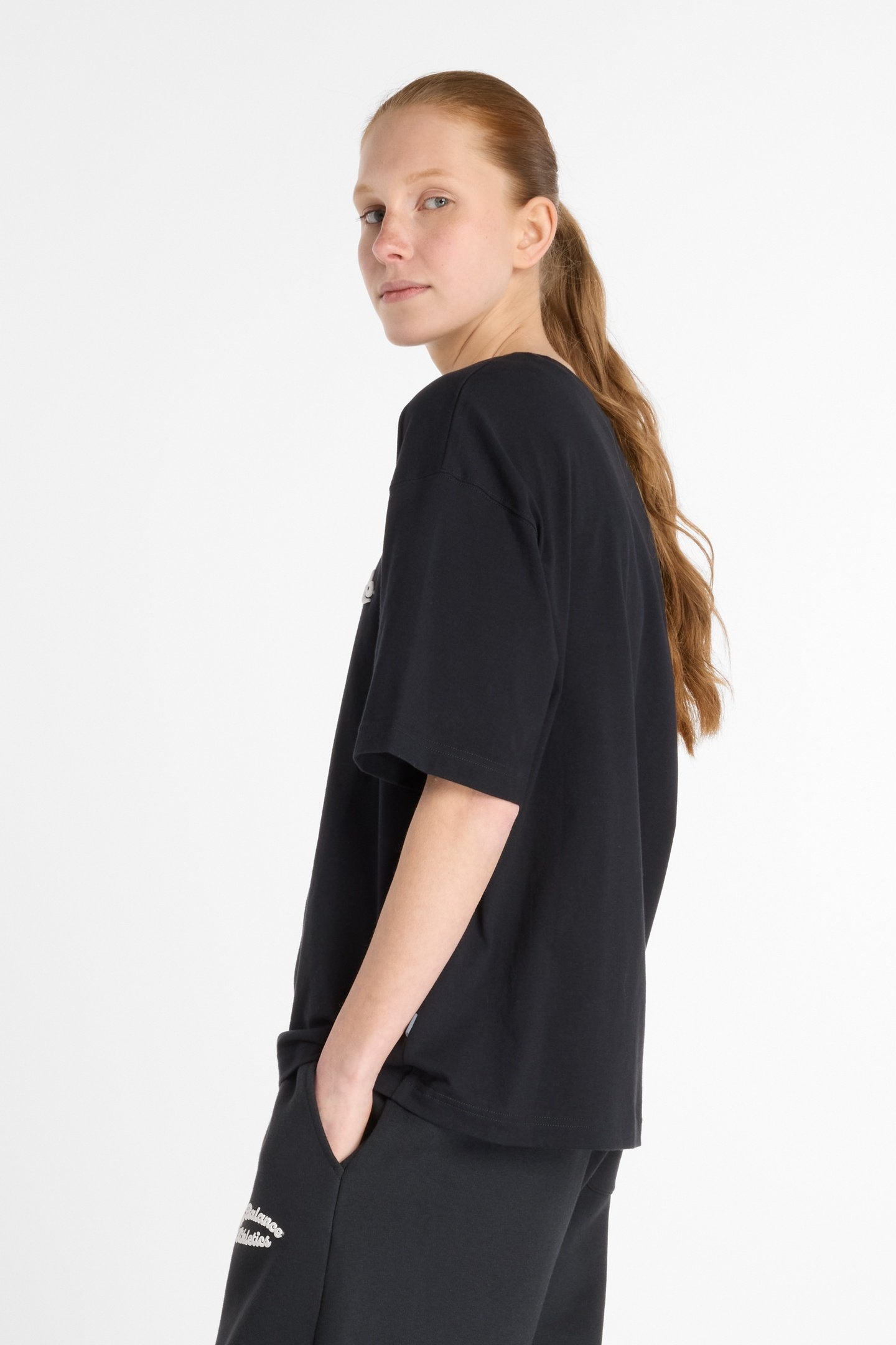 LINEAR HERITAGE OVERSIZED T-SHIRT BLACK (BK) 2