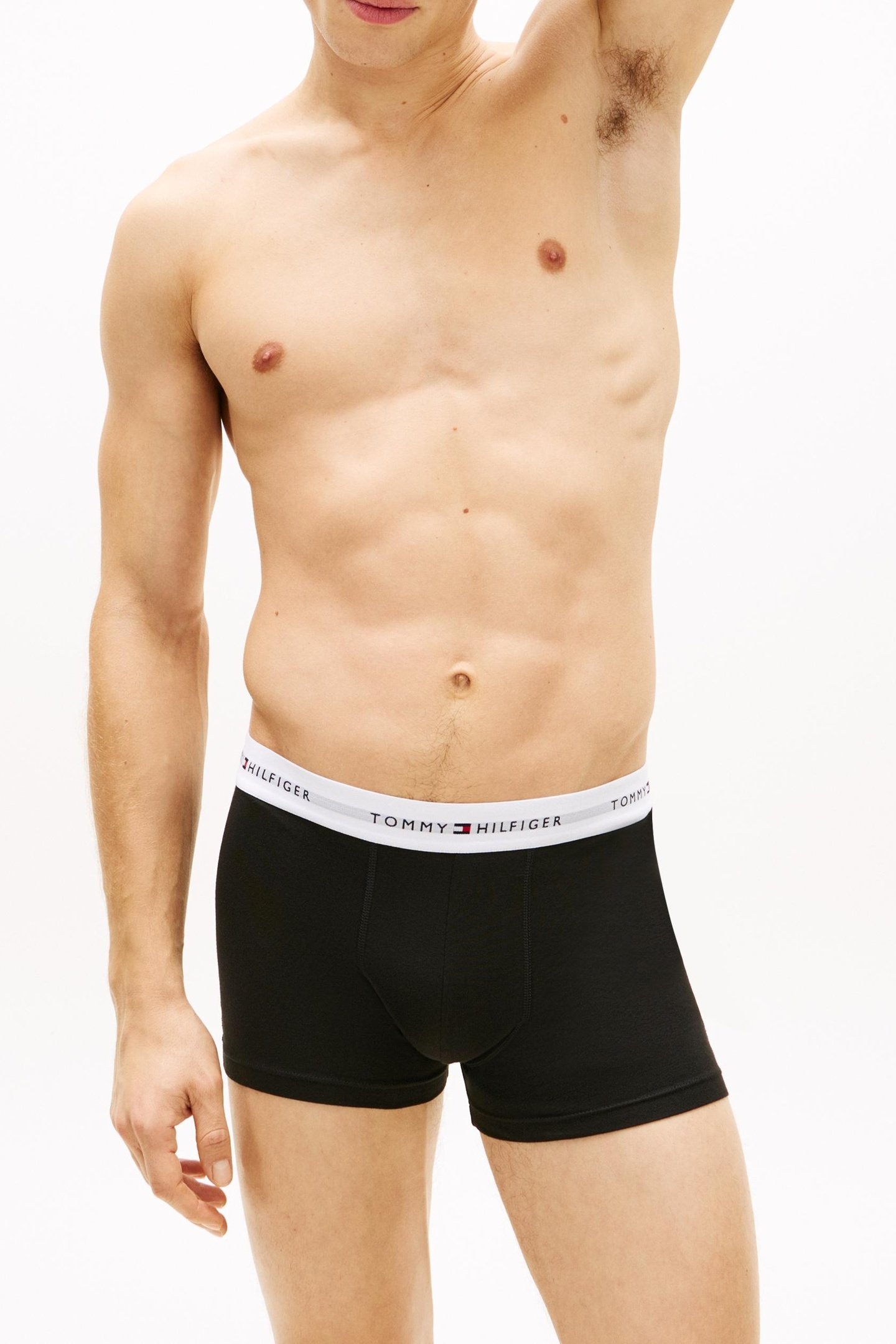 3-PACK LOGO TRUNKS GREY HEATHER/BLACK/WHITE 2
