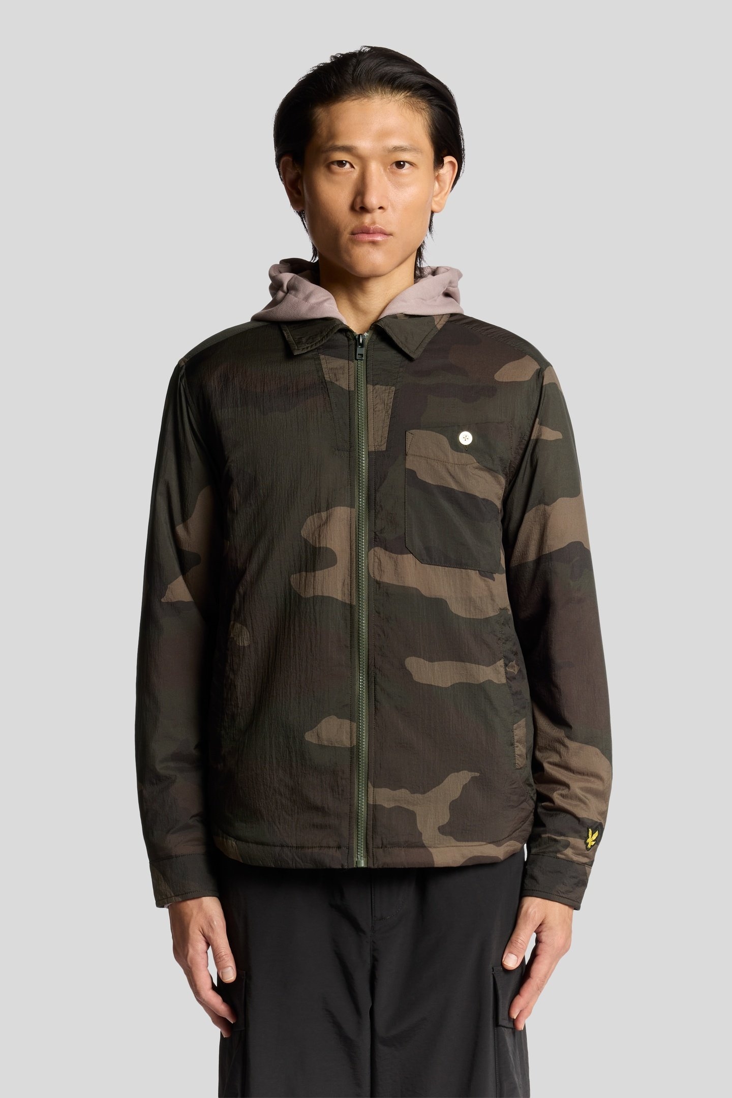 INSULATED CAMOFLAGE OVERSHIRT GREY TAUPE 1