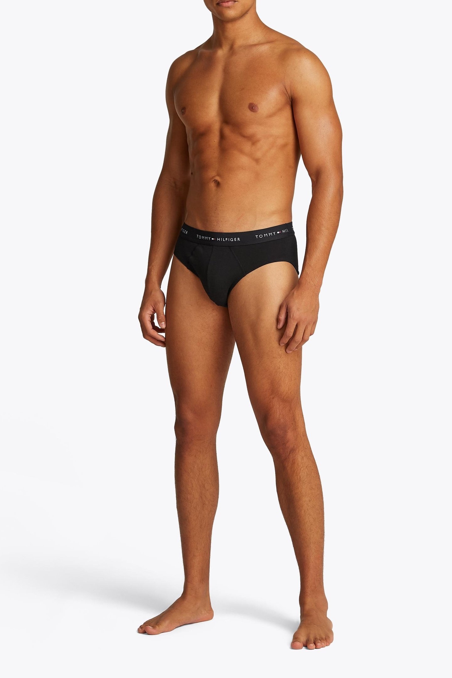 3-PACK SIGNATURE LOGO WAISTBAND BRIEFS BLACK 1