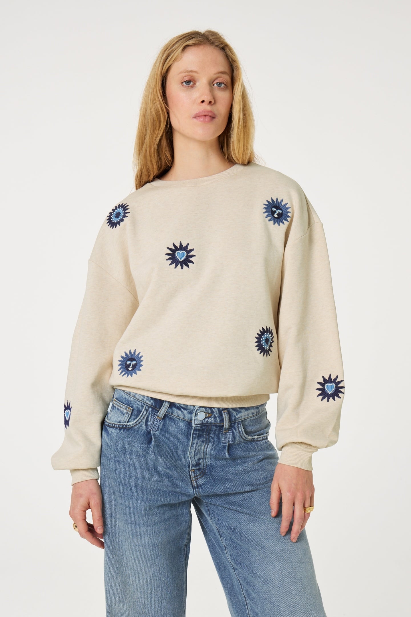 LUNA SWEATER OATMEAL MELANGE 2