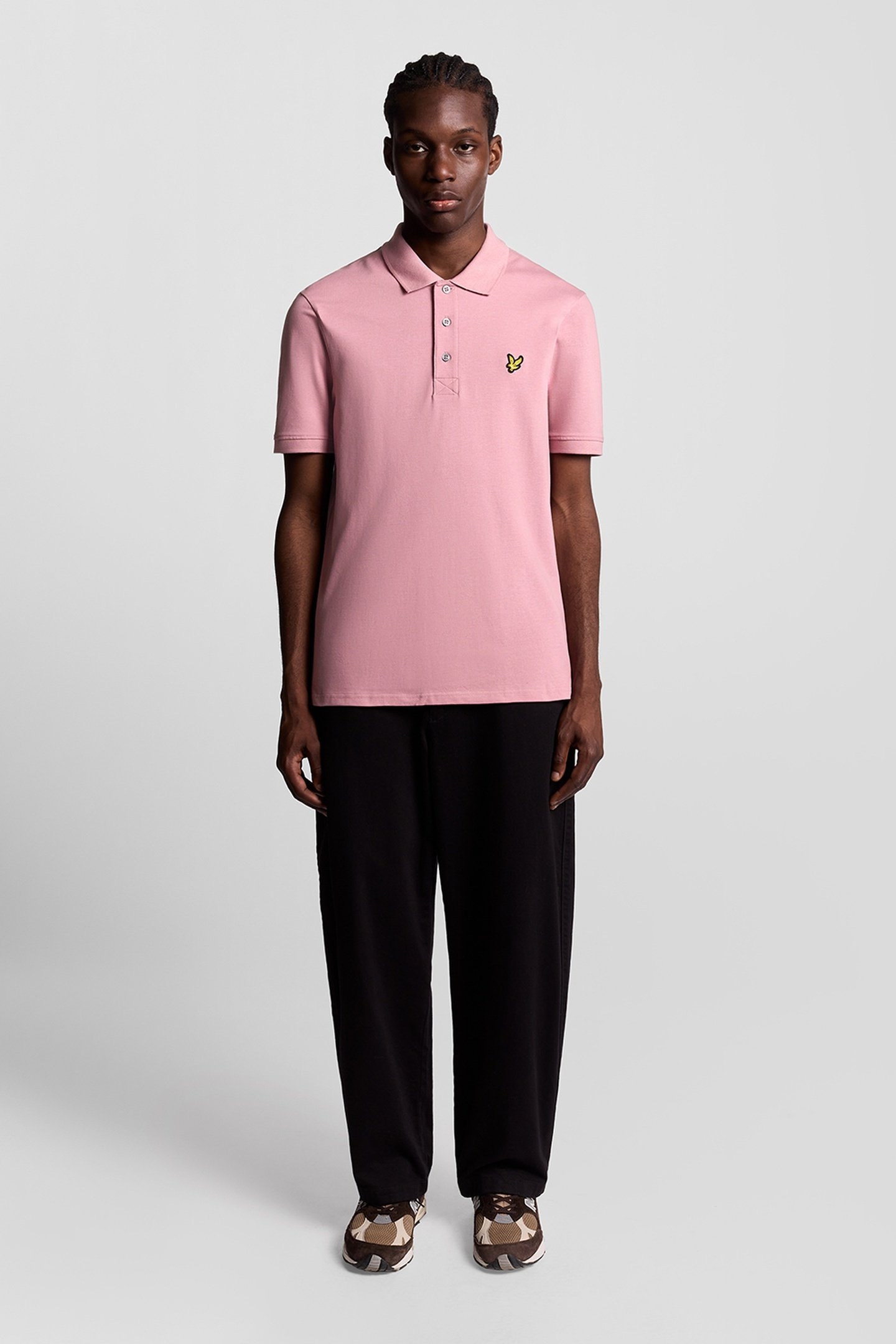 PLAIN POLO SHIRT GARDEN ROSE 1