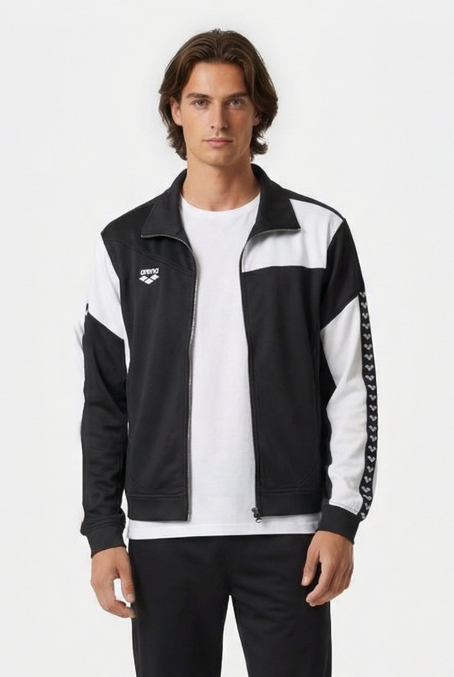 UNISEX DENIM JACKET BLACK WHITE 1