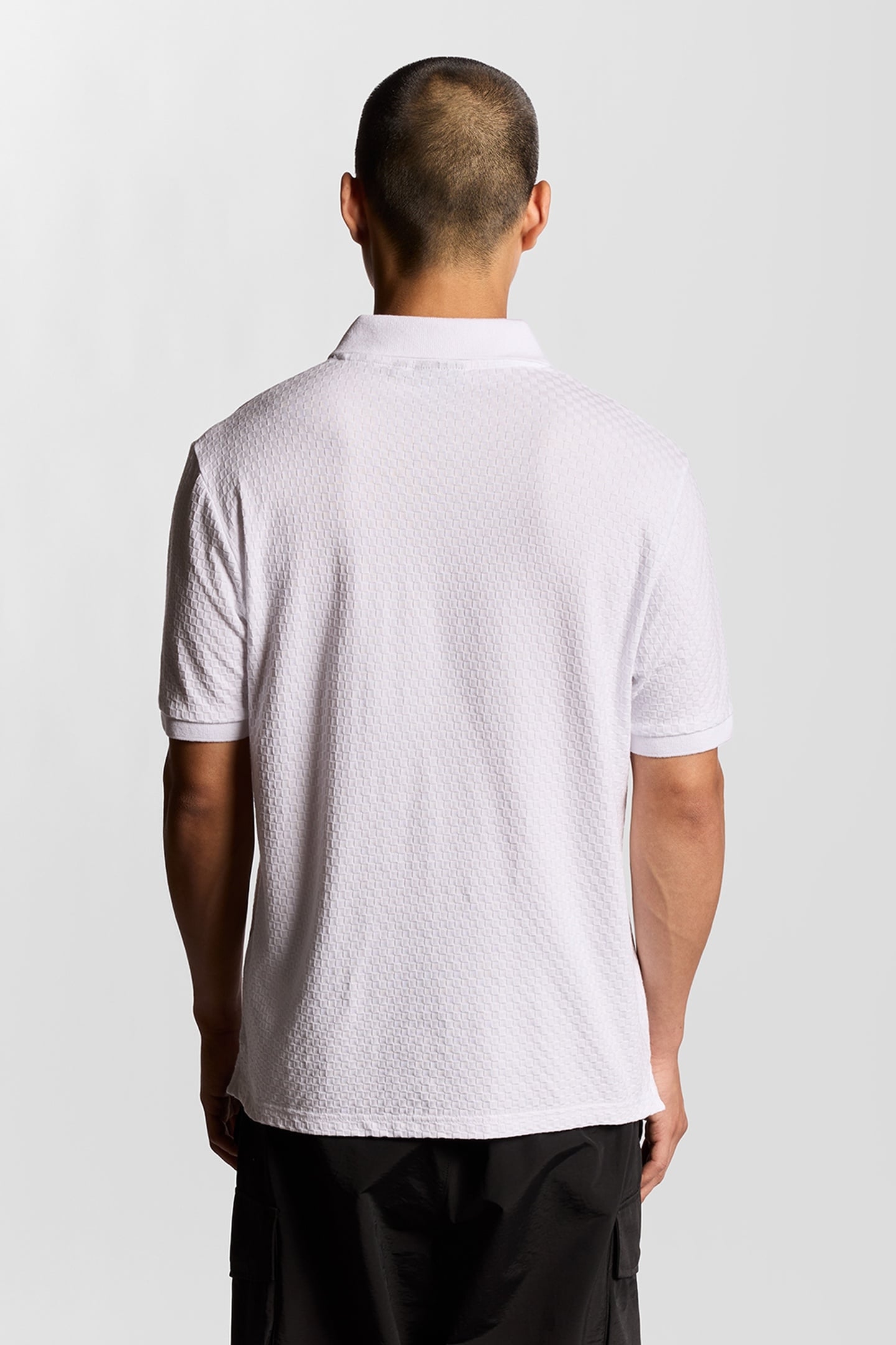 FOOTBALL COLLAR POLO SHIRT WHITE 3