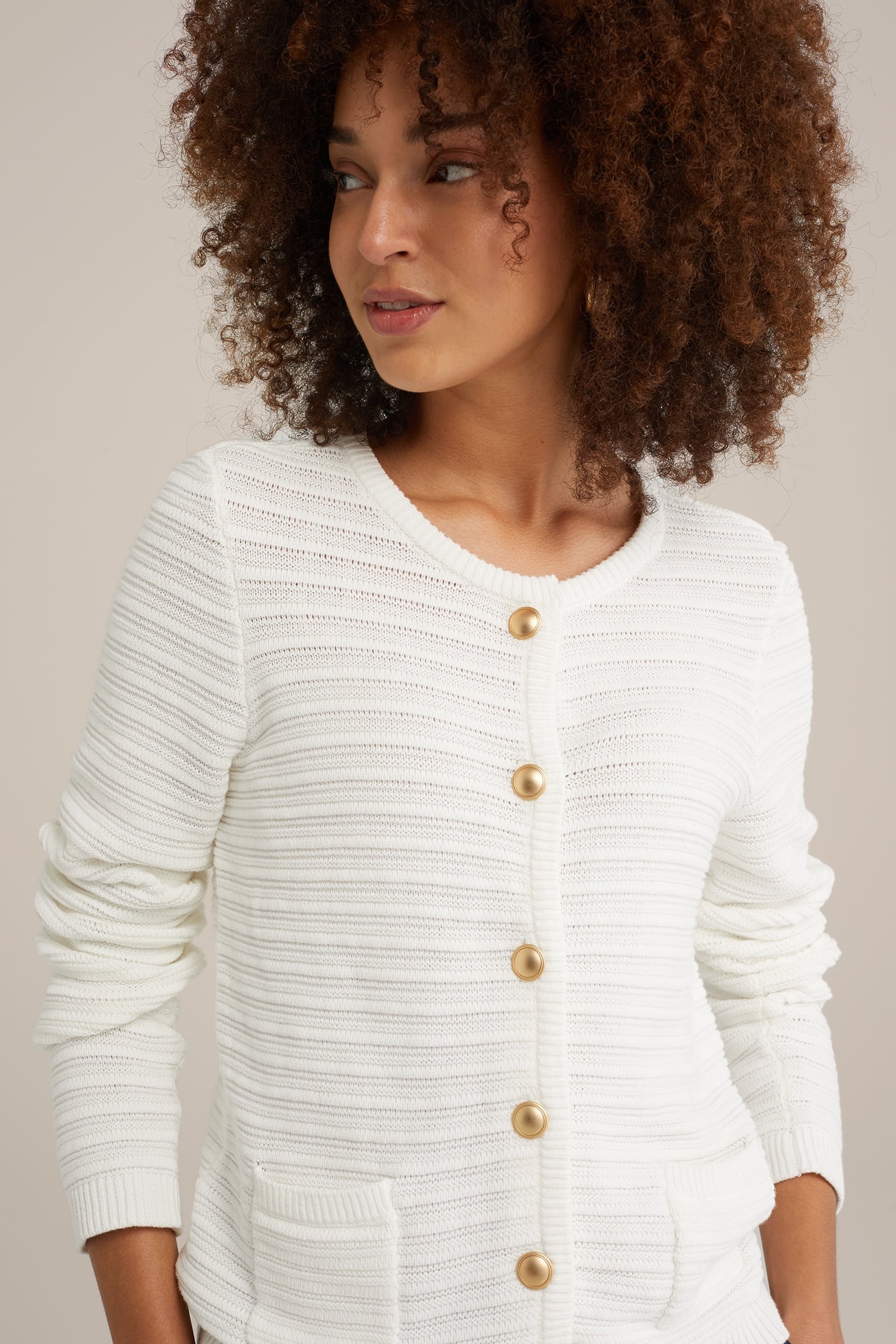 KNITTED CARDIGAN OFF-WHITE 7