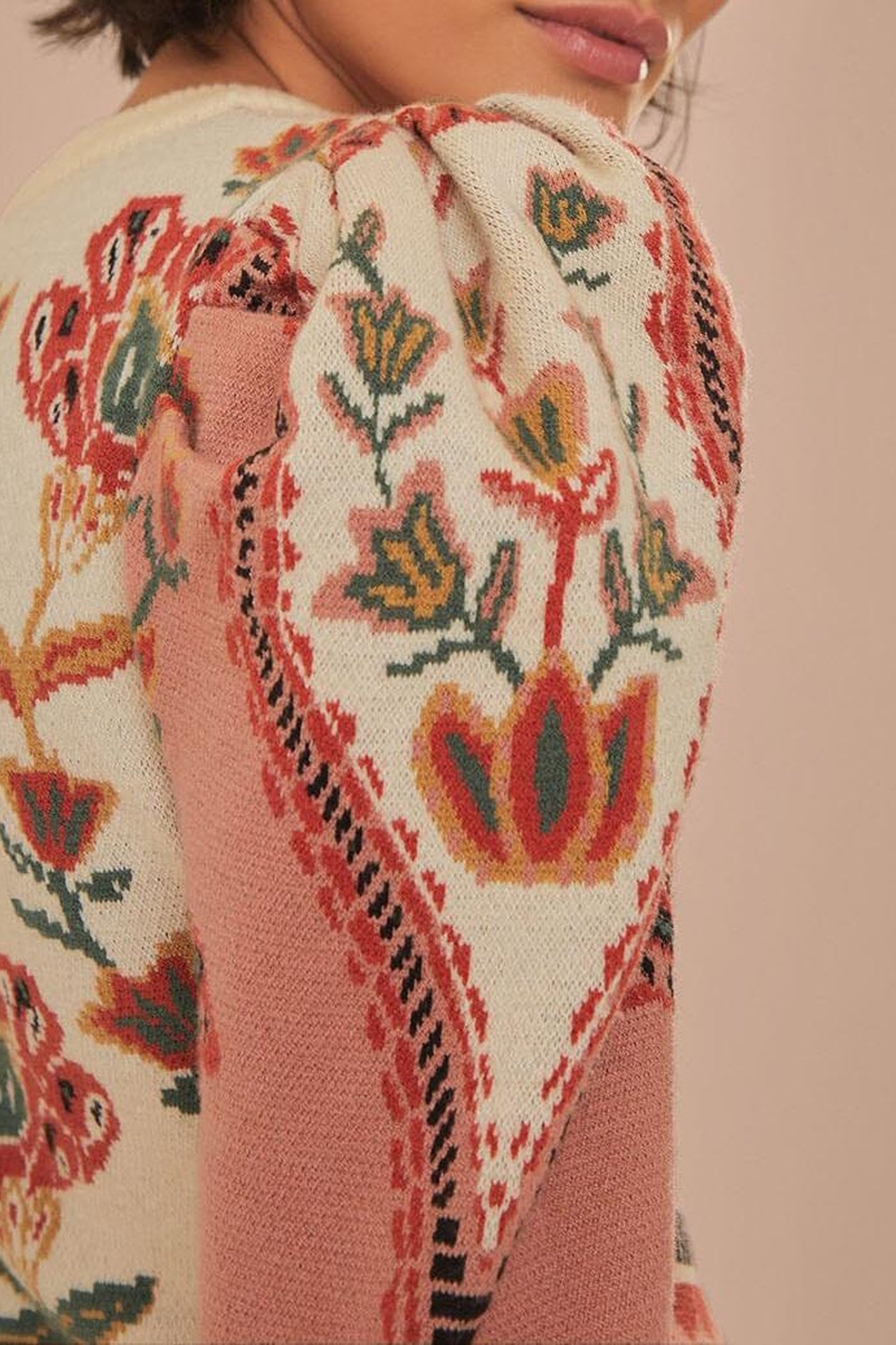 RIAD CREAM KNIT DRESS 5