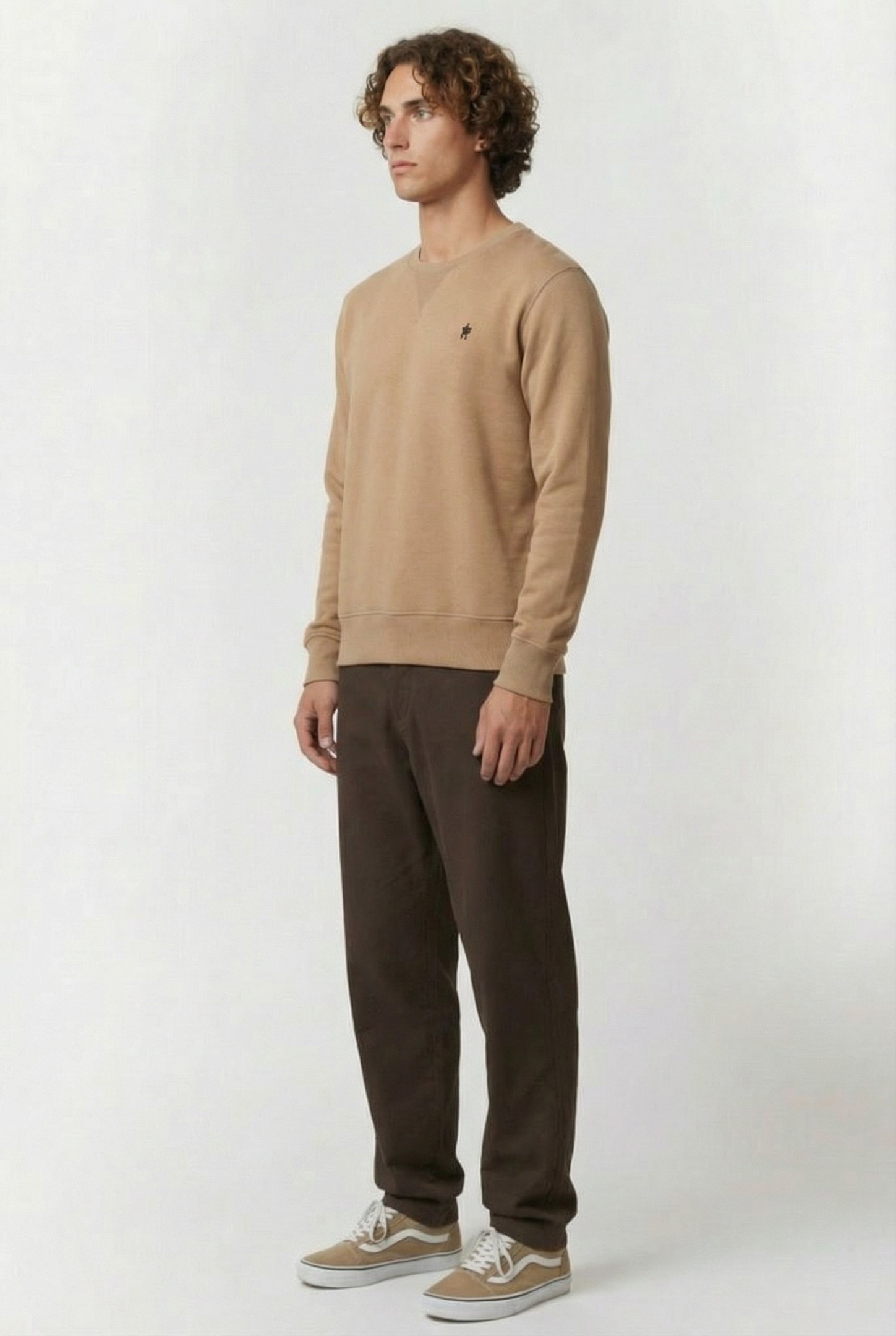 CREW SWEATSHIRT CAMEL MEL 3