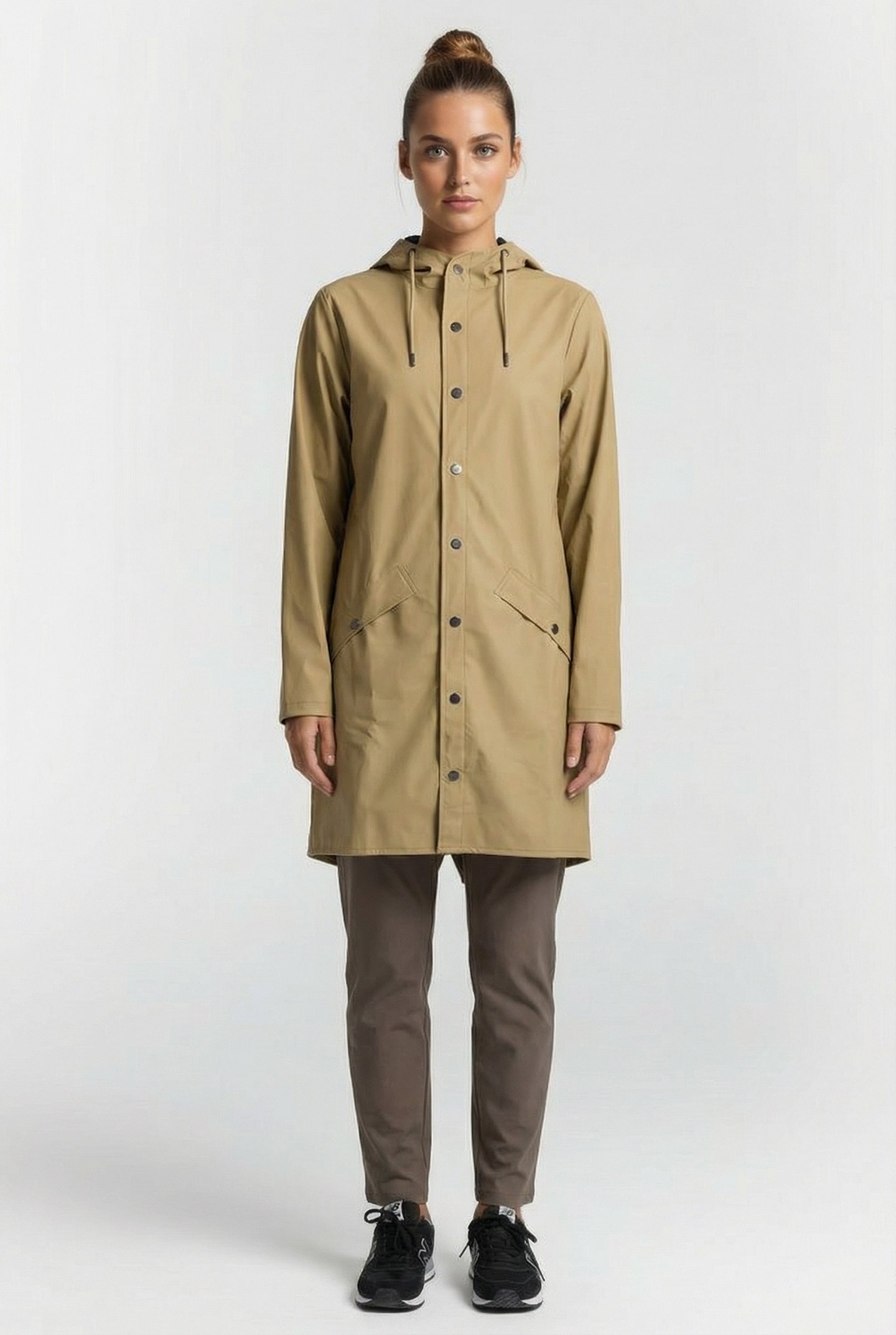 LONG JACKET W3 KHAKI UNISEX 2