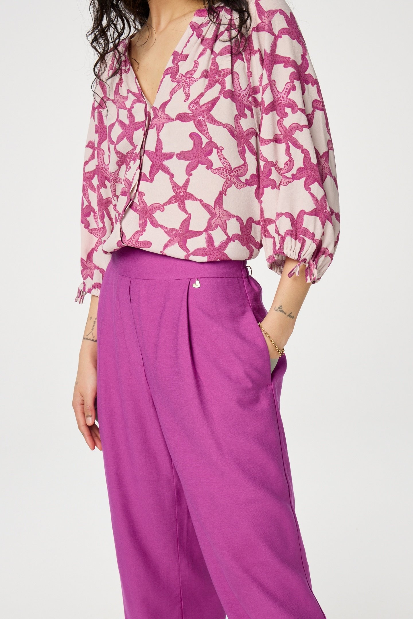 NEALE TROUSERS PINK PUNCH 4