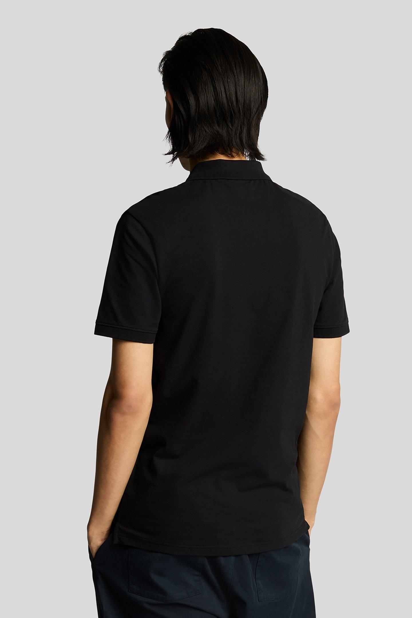 TONAL EAGLE POLO SHIRT JET BLACK 3