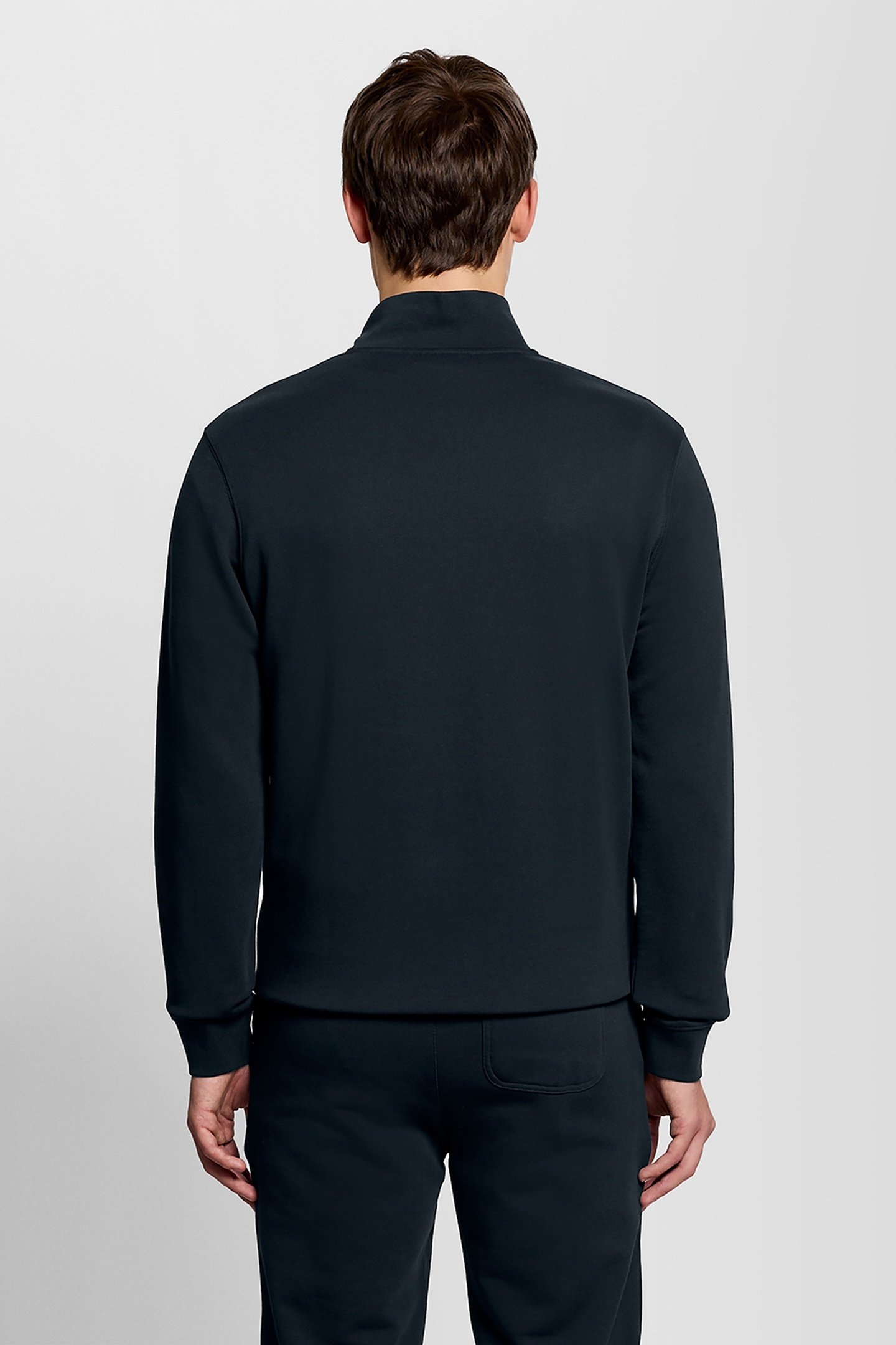SUPERFINE QUARTER ZIP SWEATSHIRT DARK NAVY 3
