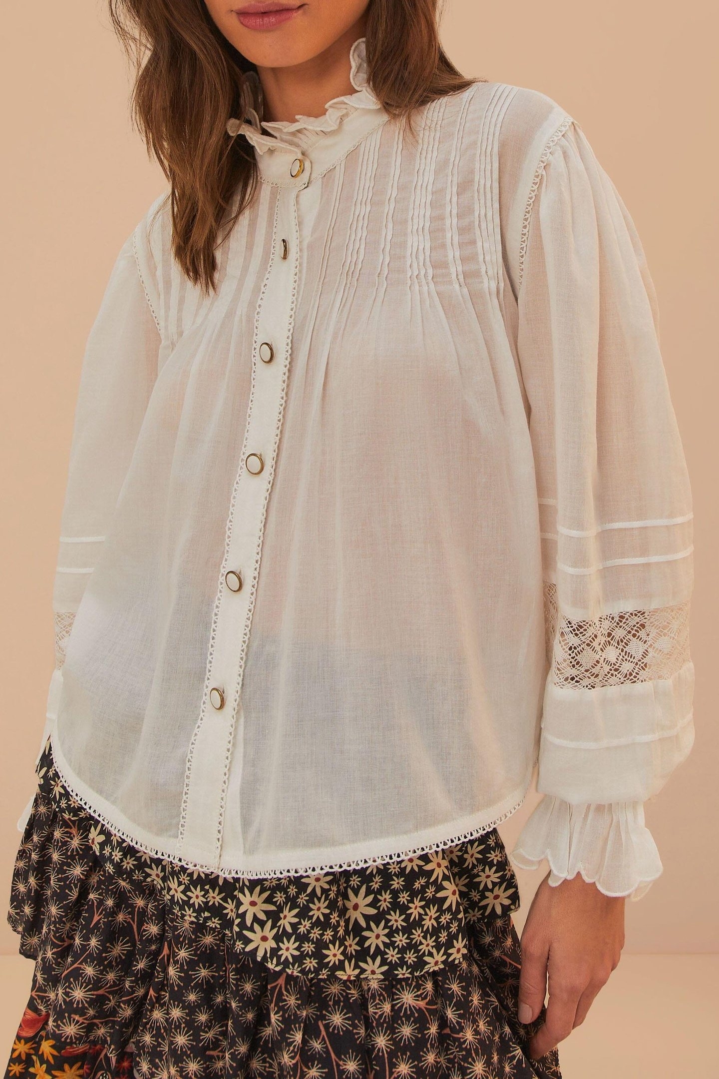 OFF-WHITE LONG SLEEVE BLOUSE 1