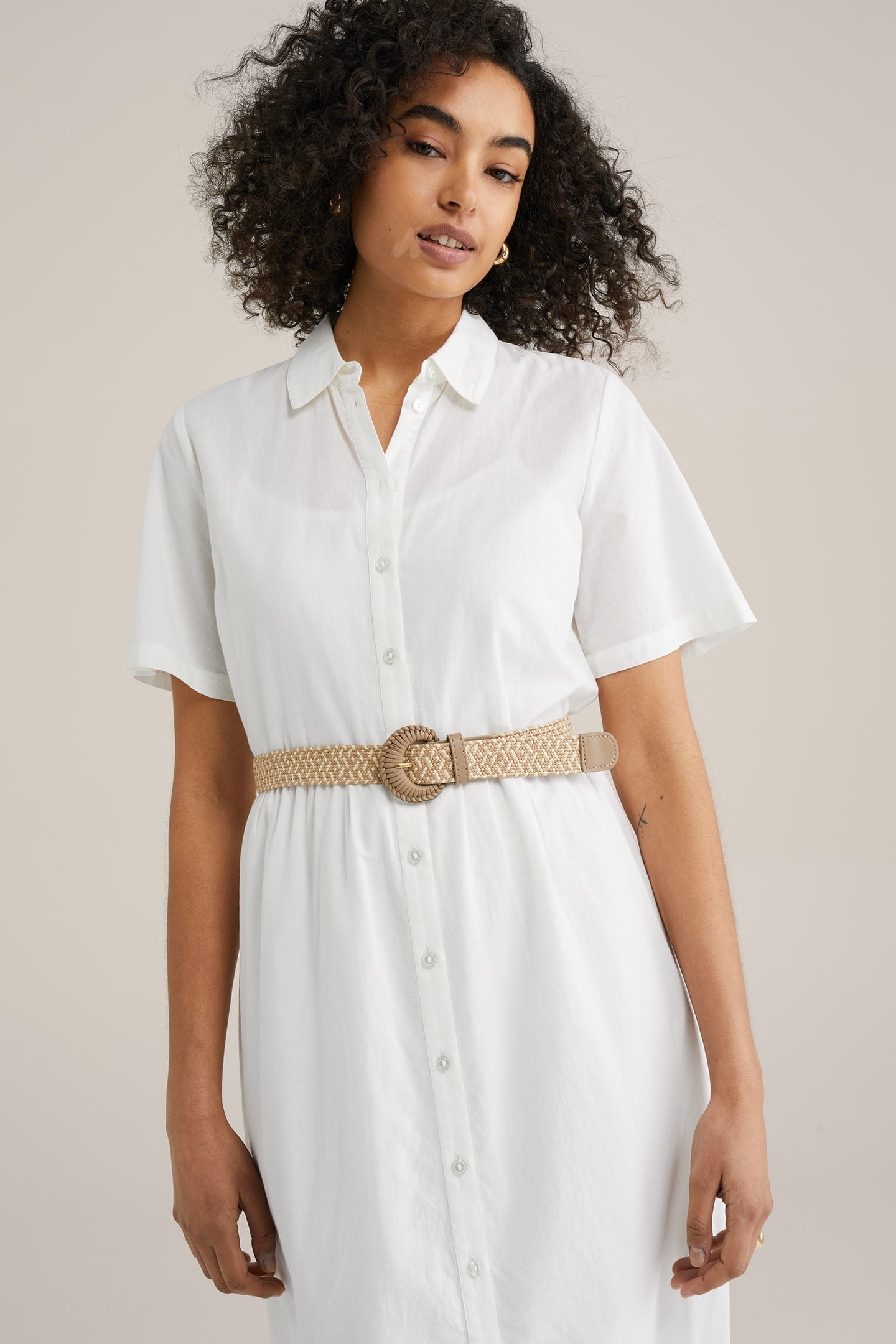 DRESS MID LENGTH WHITE 7