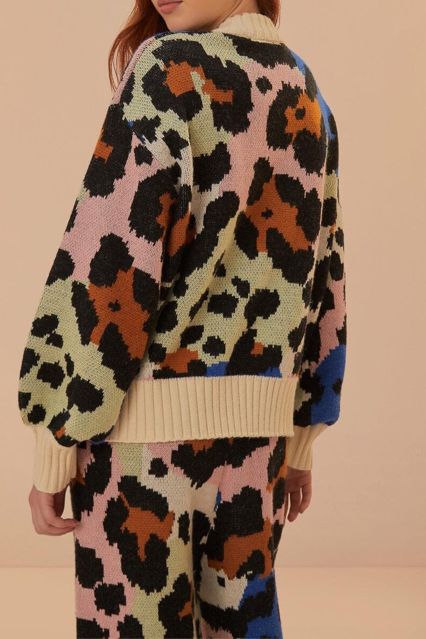 COLORFUL LEOPARD KNIT SWEATER 2
