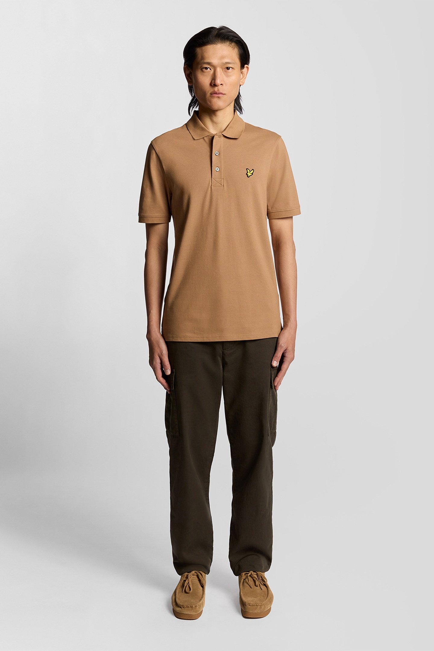 PLAIN POLO SHIRT TIGERS EYE 1