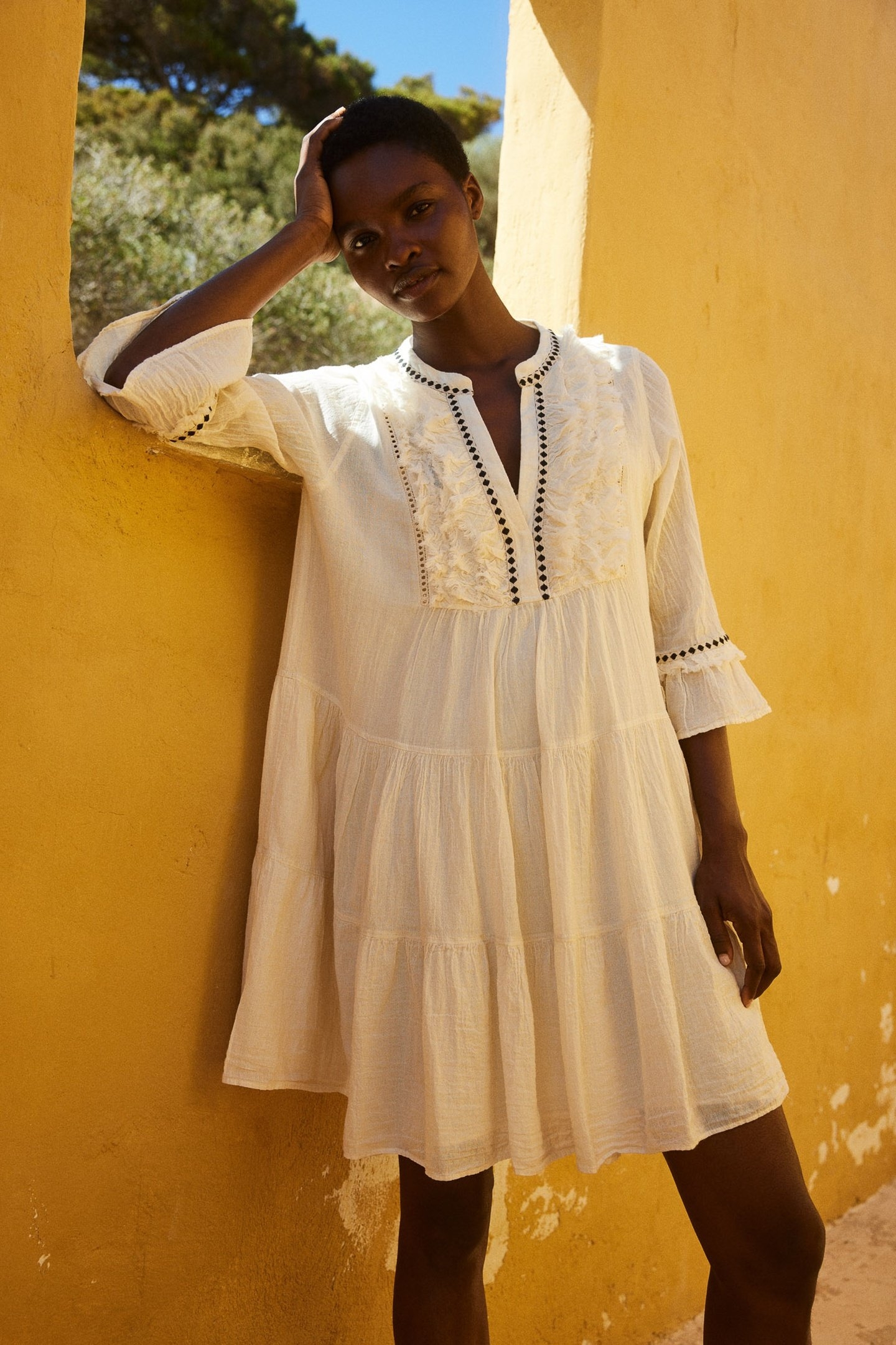 EFISTO SHORT DRESS GAZE OFFWHITE 3