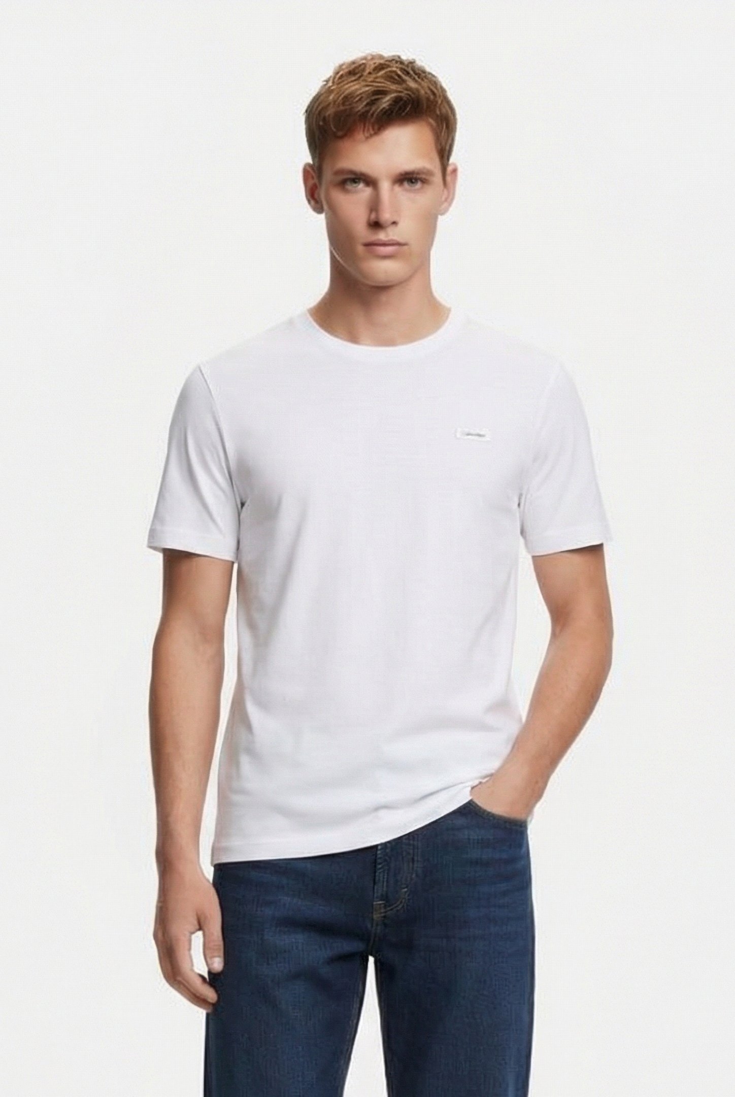SMOOTH COTTON T-SHIR BRIGHT WHITE 1