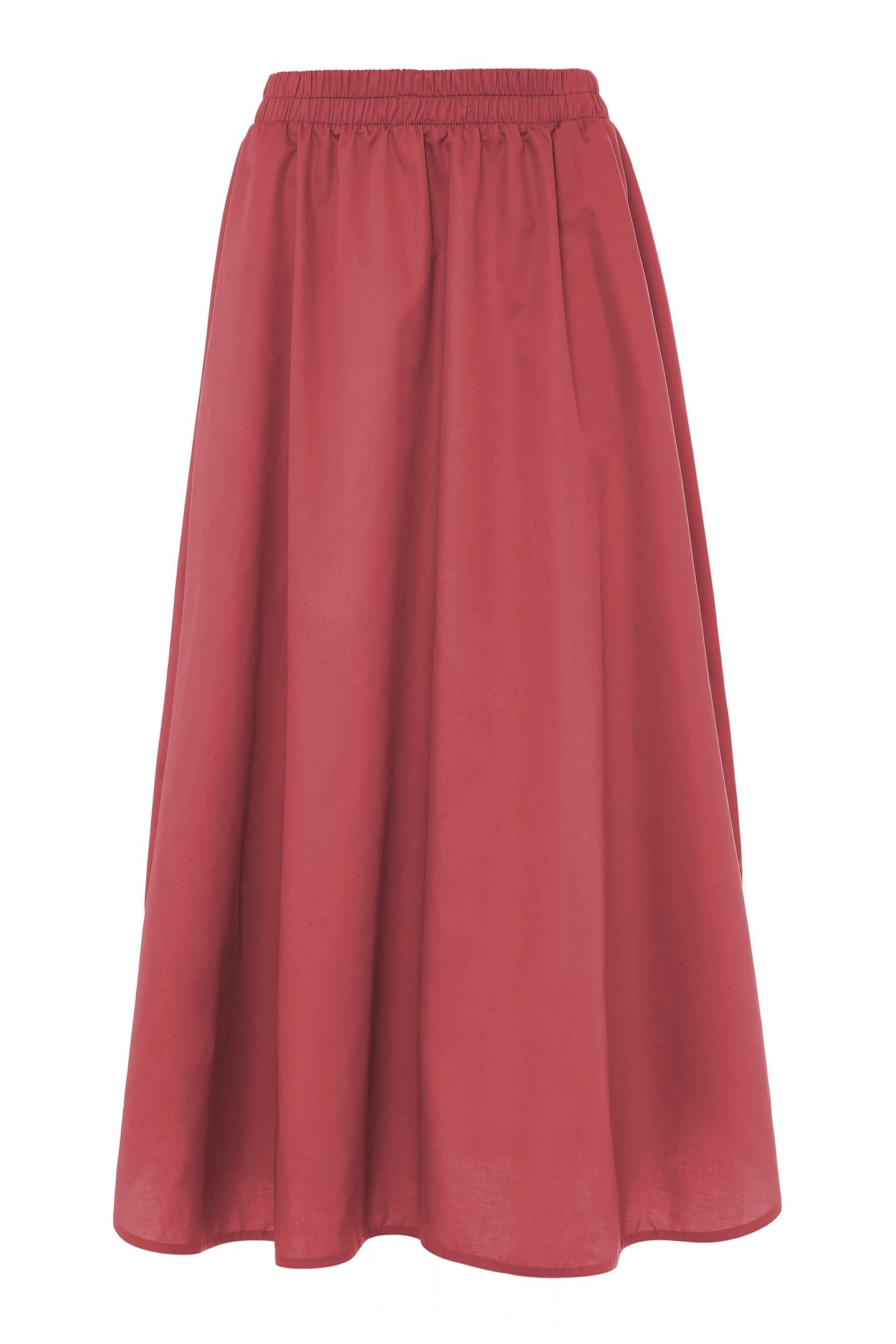 EUTOPIA LONG SKIRT POPLIN ROSEWINE 1