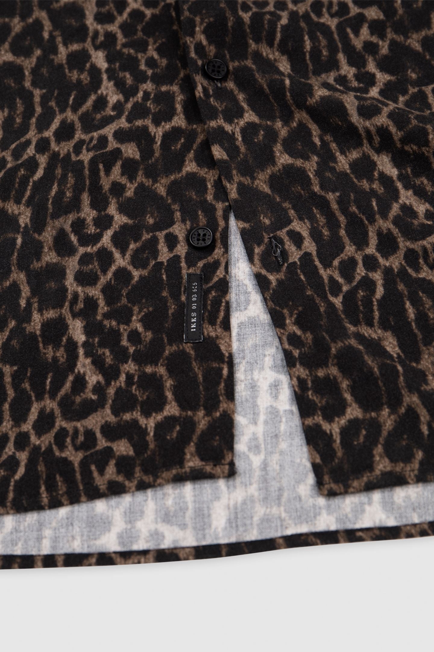 SLIM GREY LEOPARD PRINT SHIRT 8