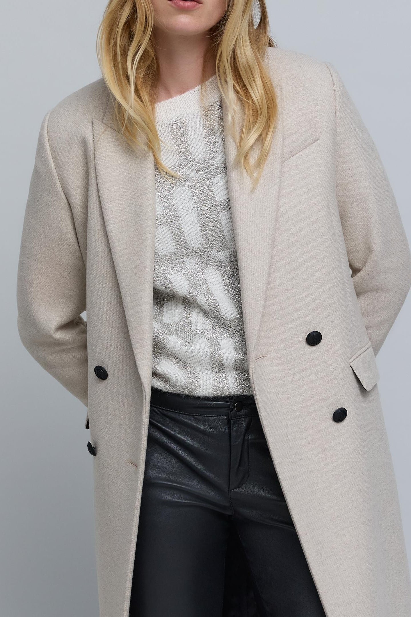 LONG ECRU PEA JACKET 5