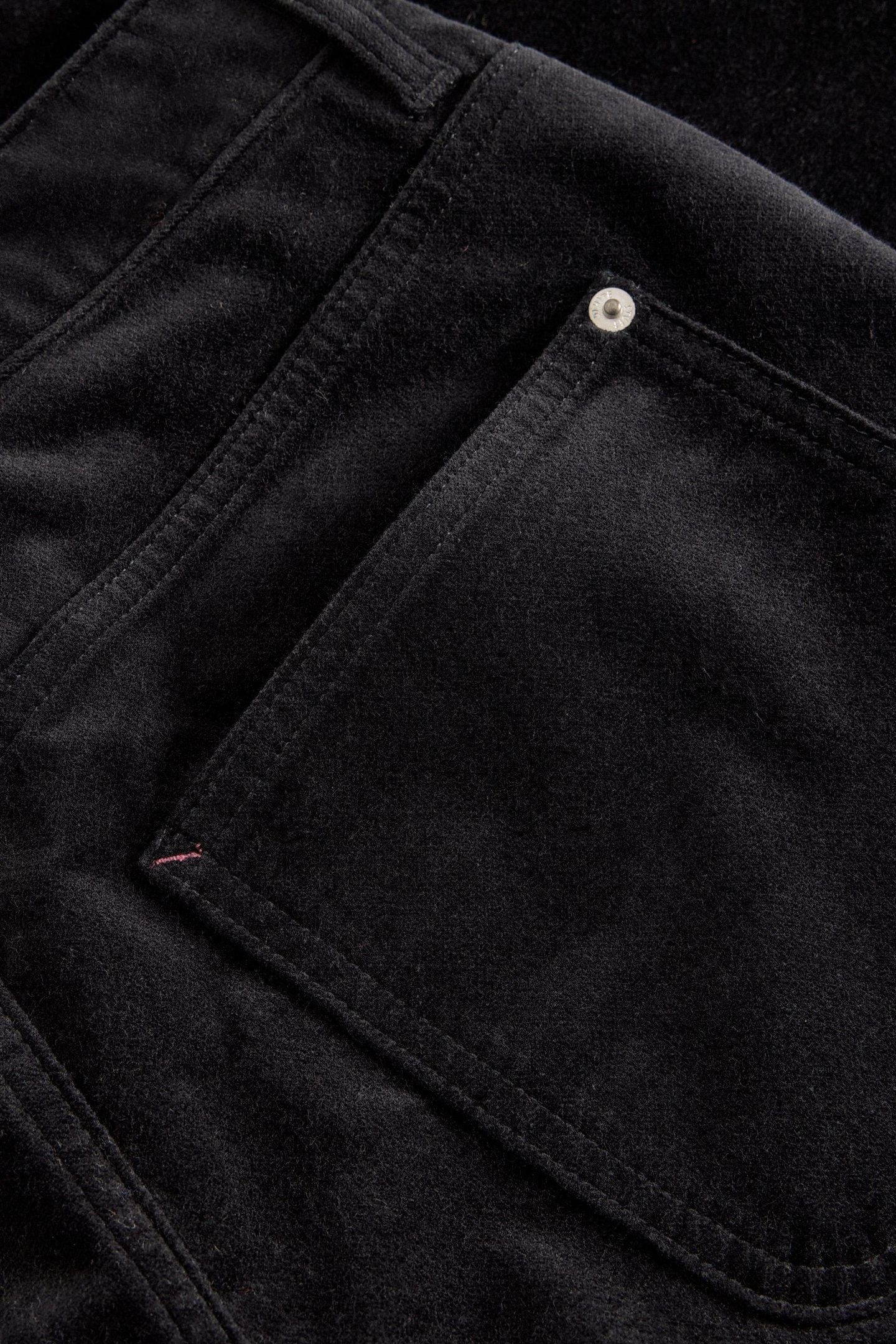 TIA VELVET WIDE LEG CROP PURE BLACK 4