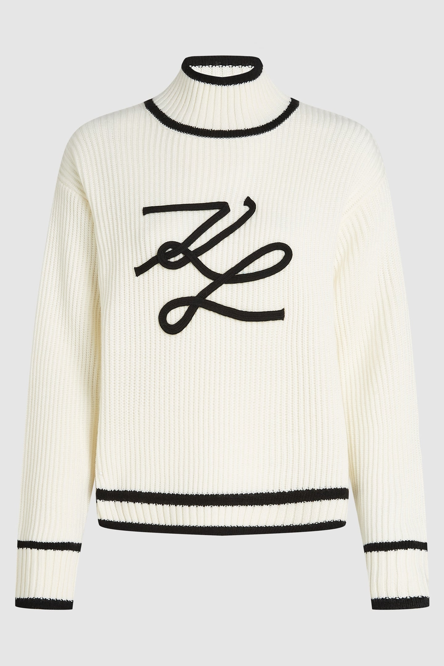 WHITE SOUTACHE AUTOGRAPH KNIT 4