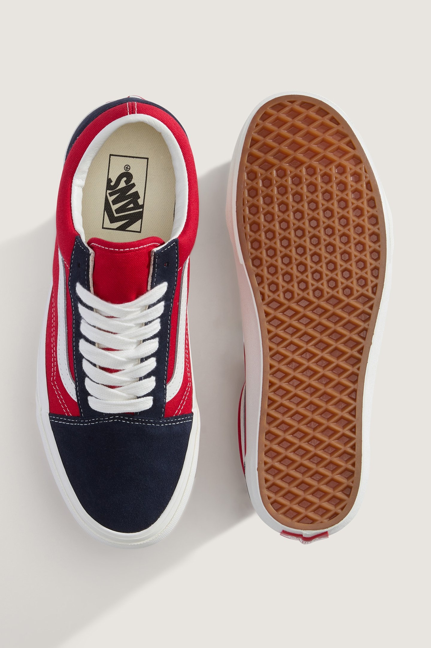 UNISEX OLD SKOOL 2-TONE NAVY/RED 4