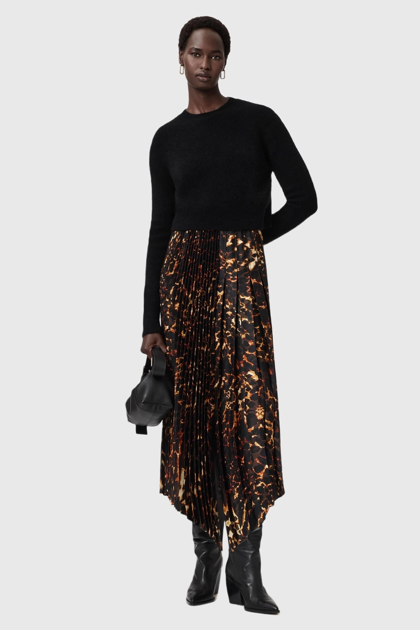 JAX PARDUS DRESS BLACK/BITTER BROWN 5