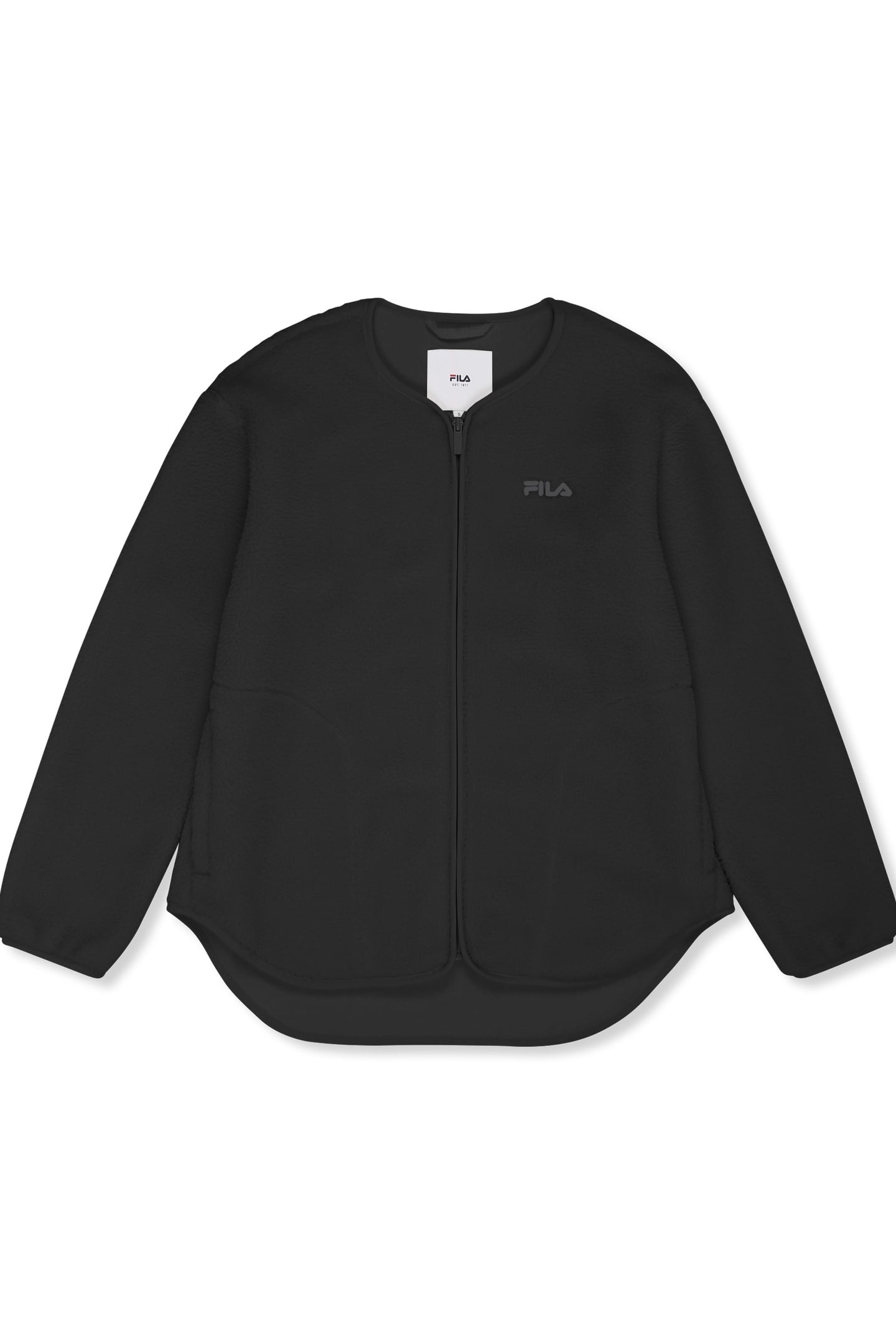 CASSIANO RELAXED TEDDY FLEECE JACKET BLACK 5