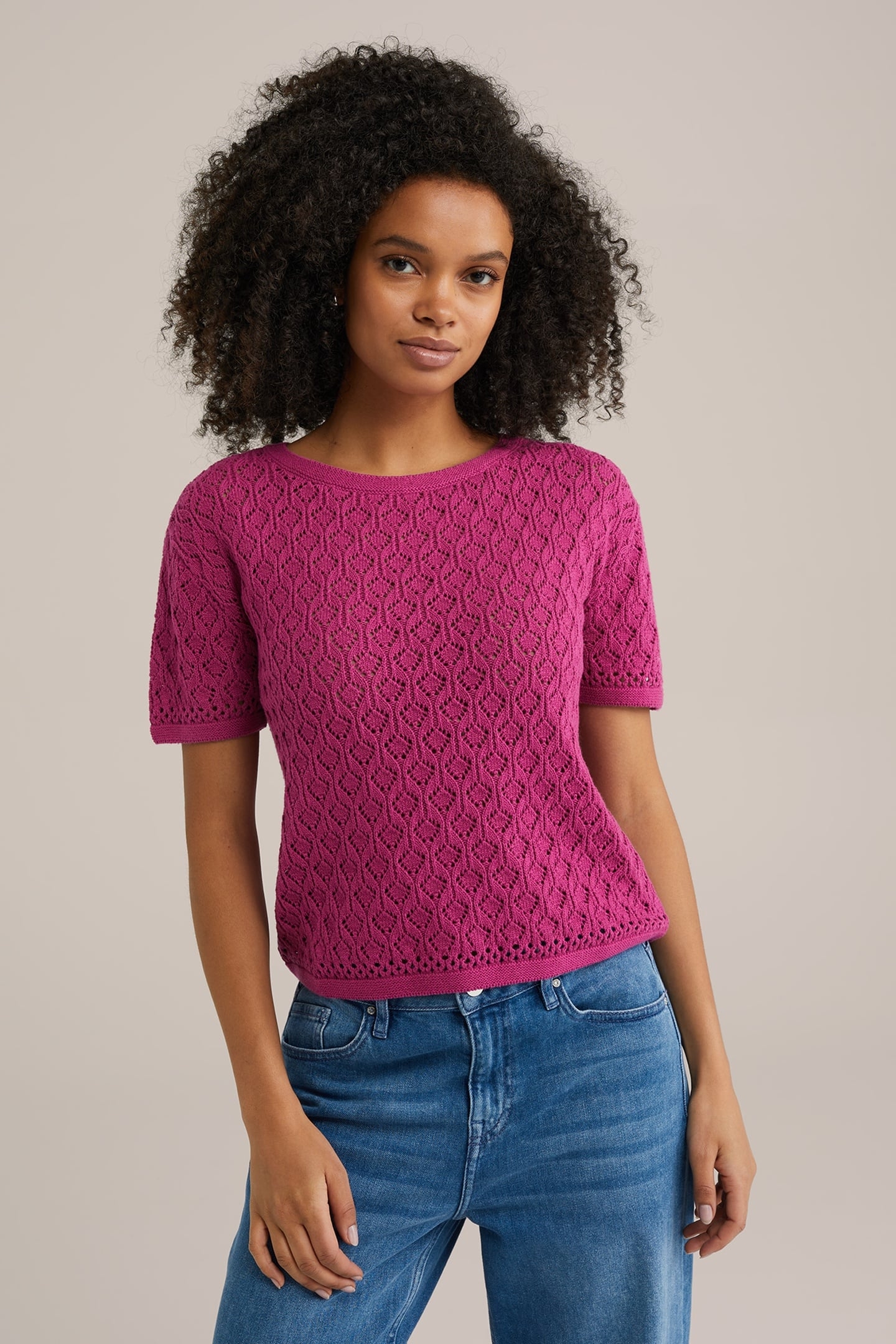 KNITTED PULLOVER PURPLE 2