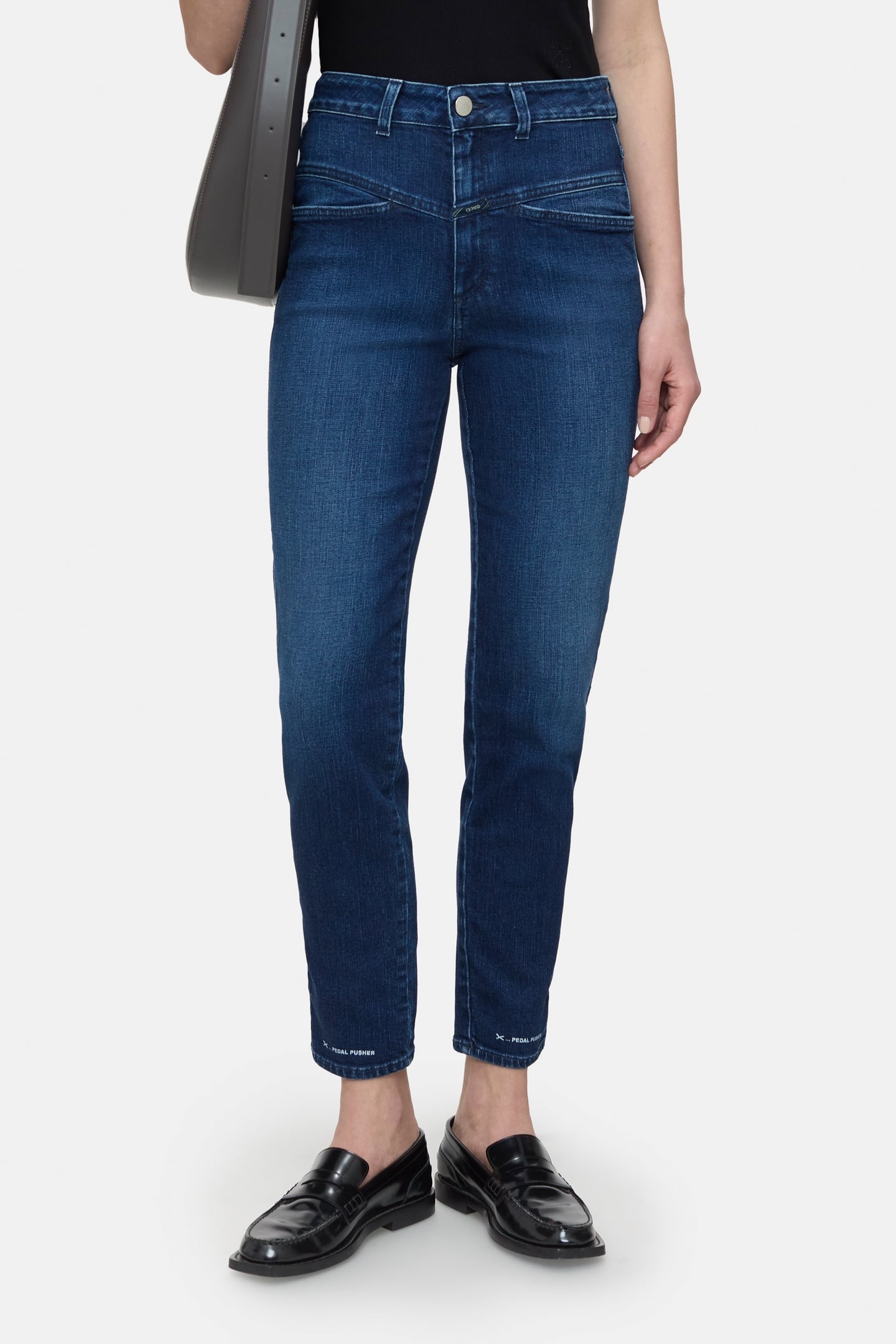 PEDAL PUSHER JEANS DARK BLUE 3
