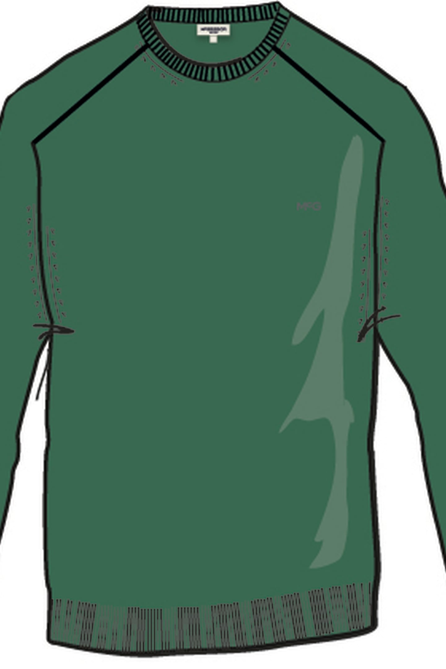 C-NECK SWEATER GREEN 3