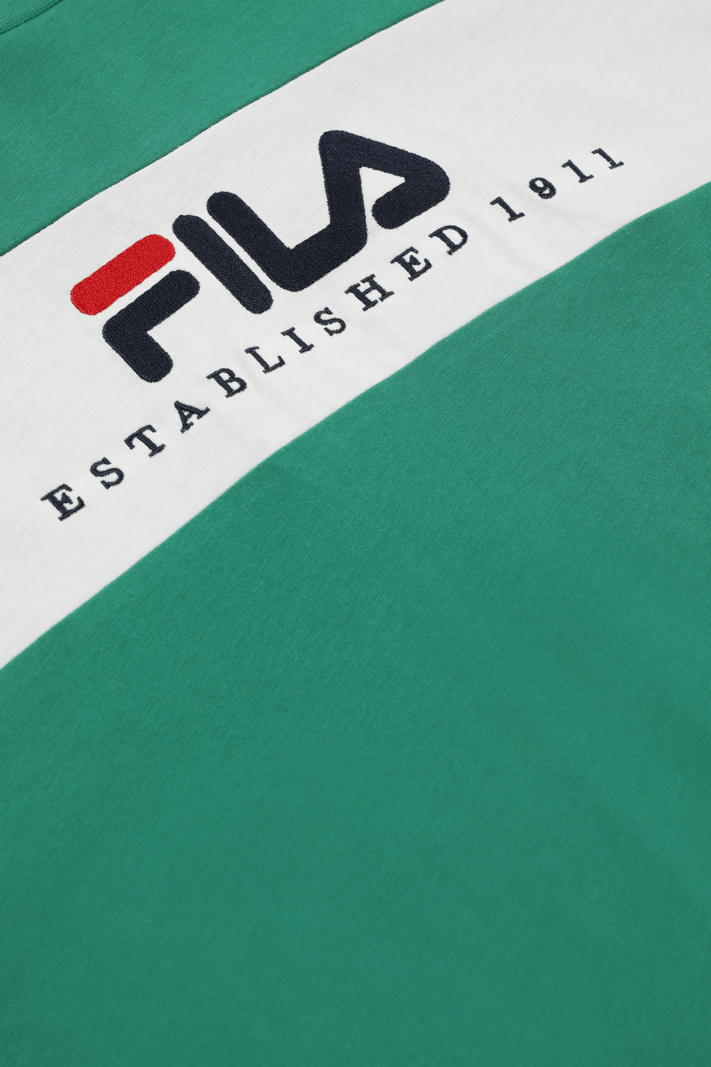 UNISEX VALSERA REGULAR BLOCKED T-SHIRT GREEN JACKET-EGRET 7