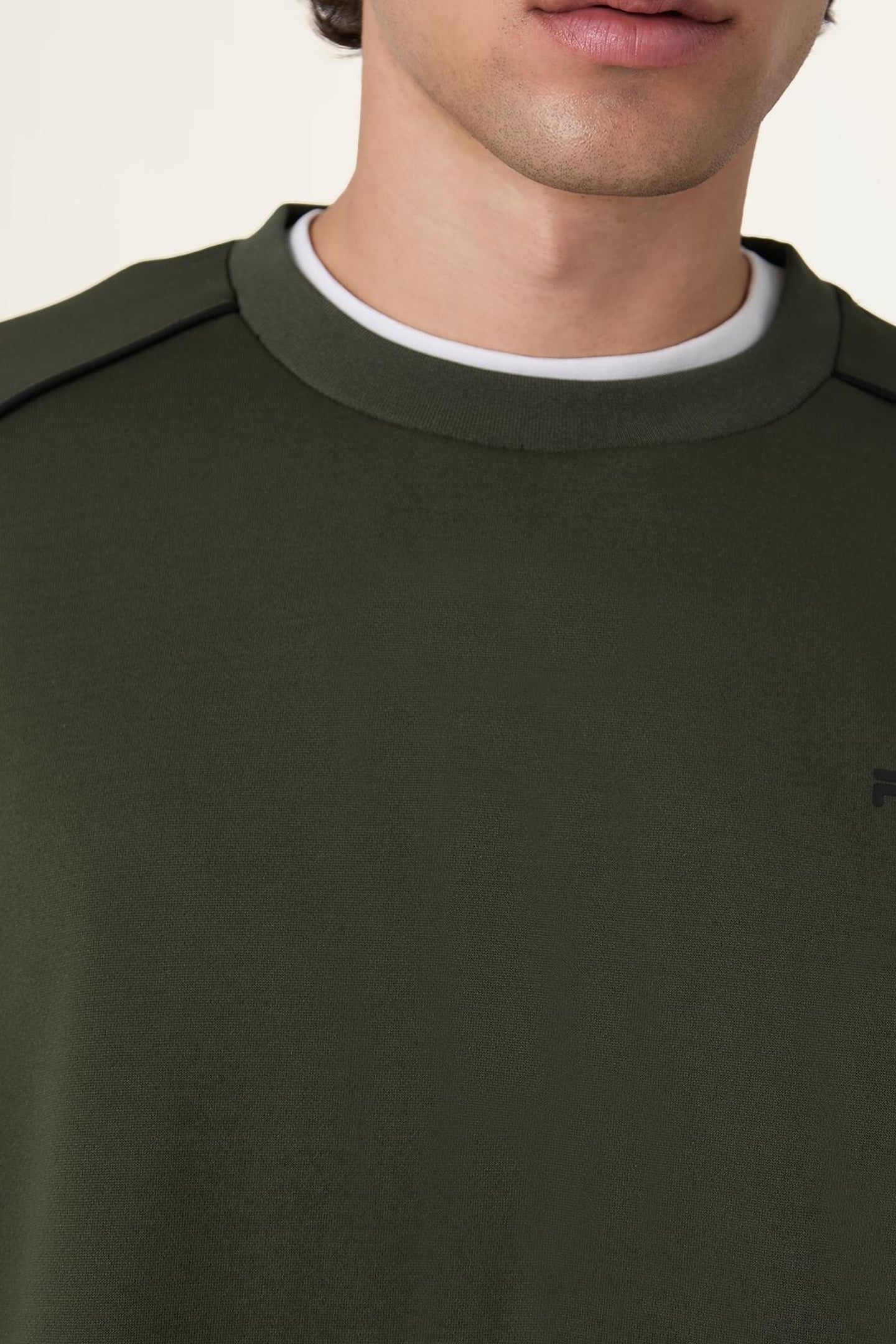 RIVOLI LOOSE BLOCKED CREWNECK SWEATSHIRT BLACK 6