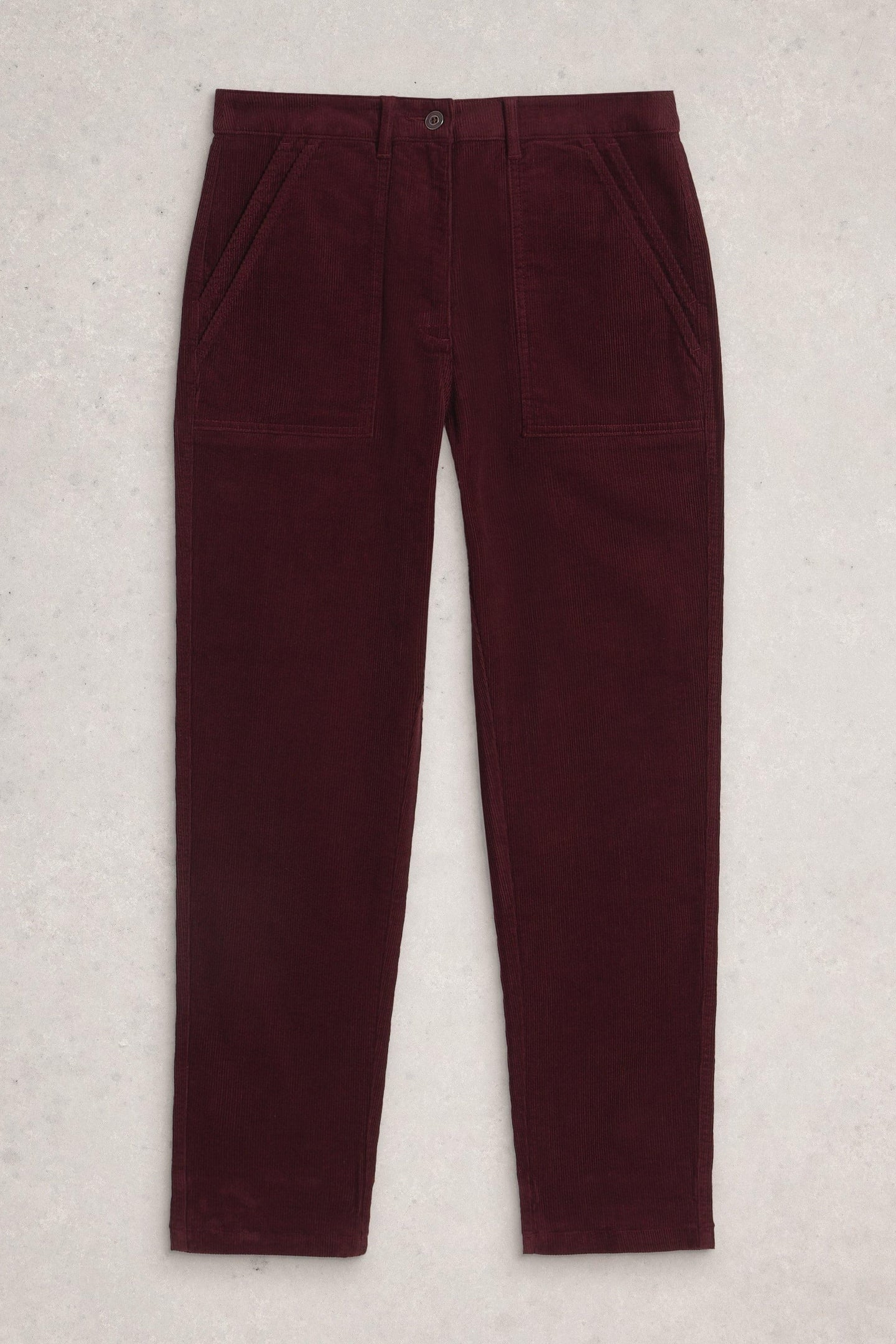 TWISTER CORD TROUSER DARK PLUM 3