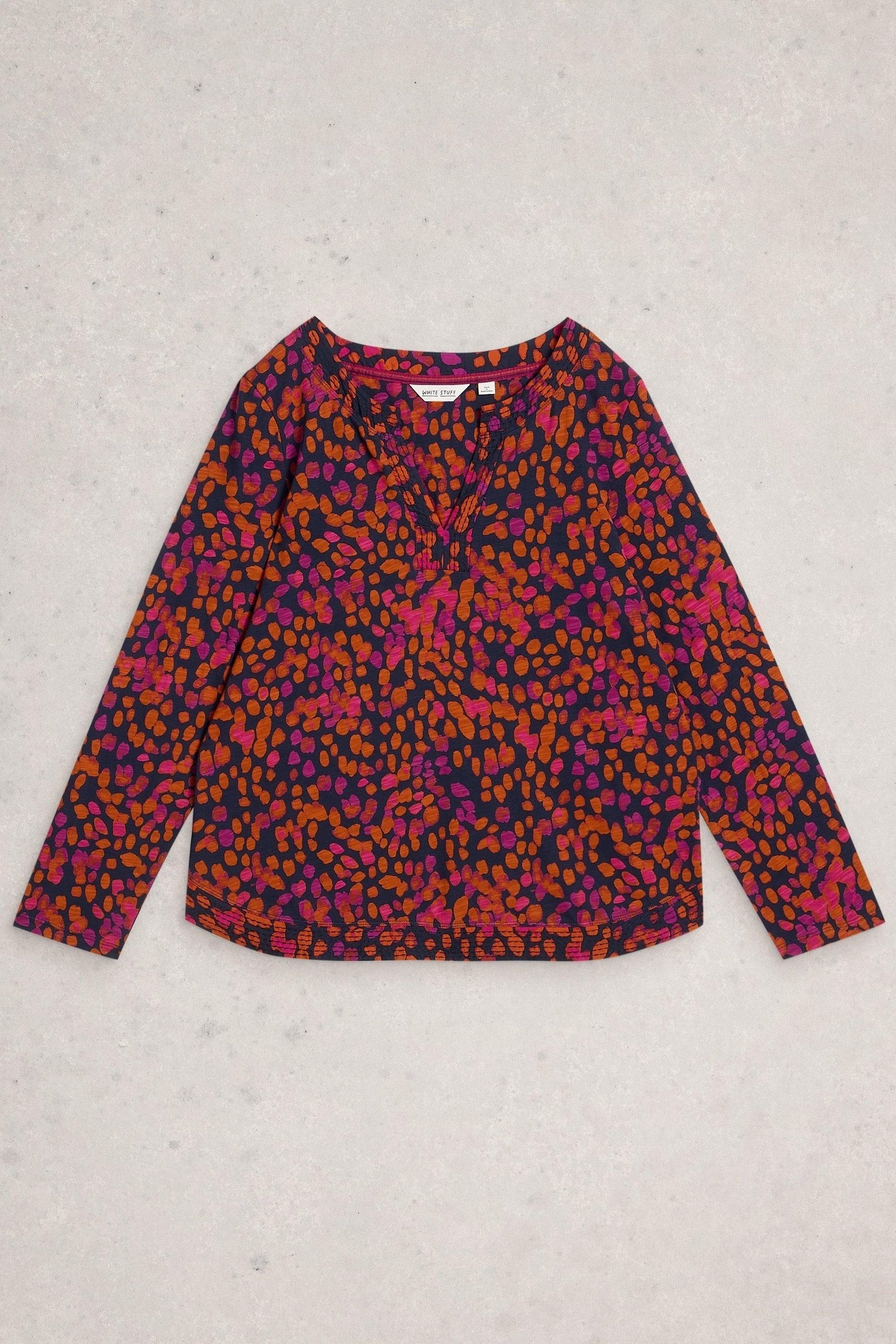 WEAVER NOTCH LS TEE NAVY MULTI 4