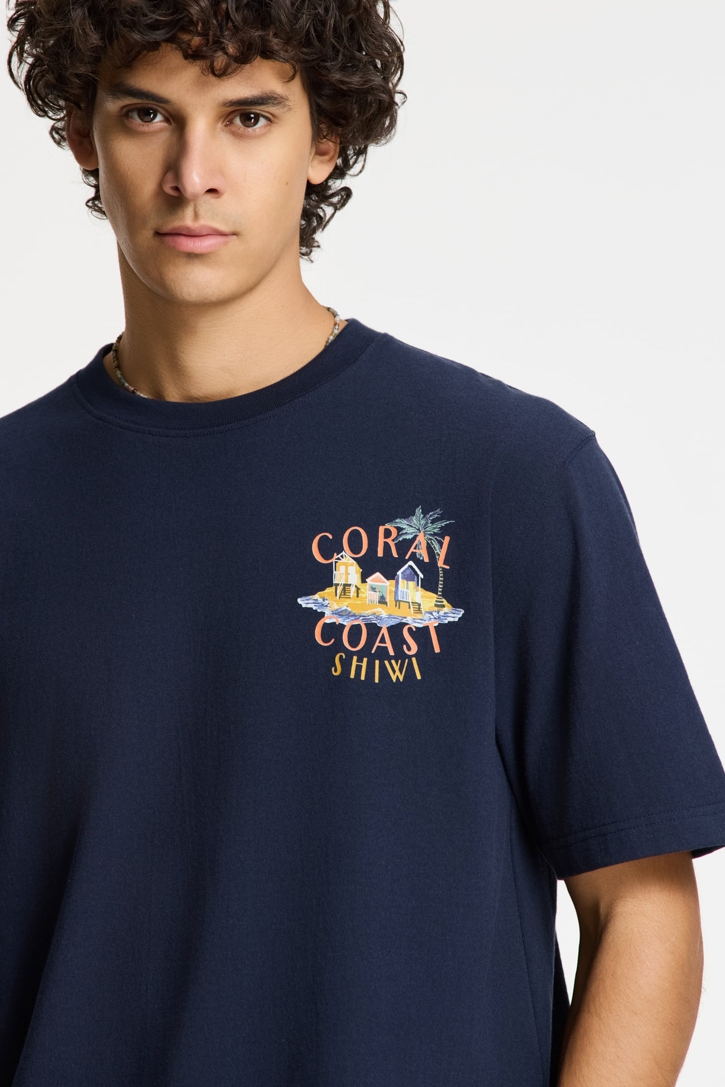 FINN RELAXED T-SHIRT CORAL COAST BLUE DARK NAVY 2