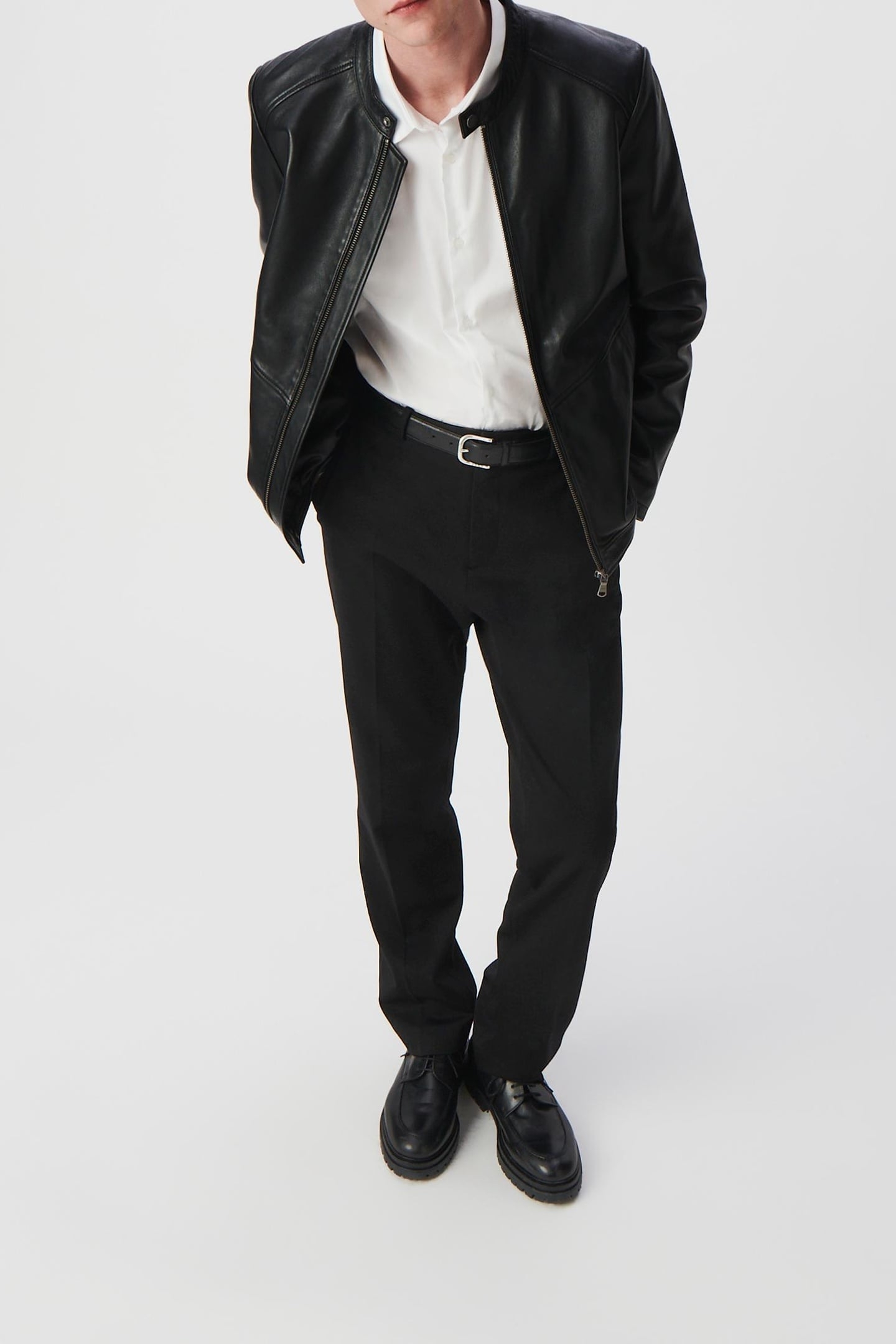 BLACK MILANO KNIT STRAIGHT SUIT TROUSERS 3