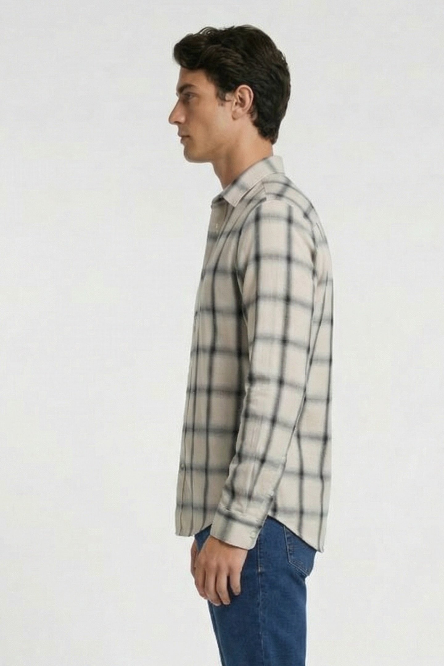 BENICIO SHIRT MIXED WHITE 3