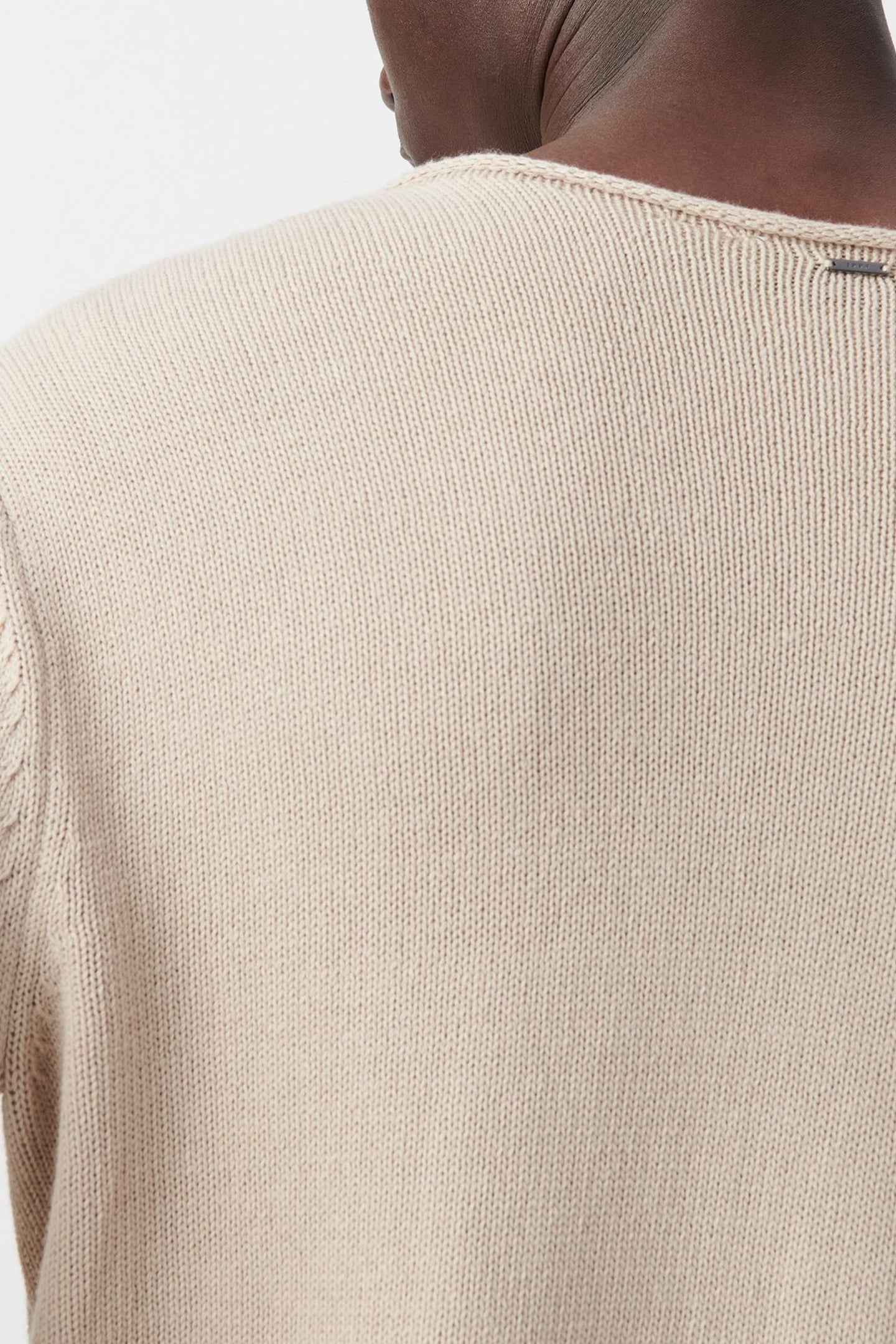 FLAX KNIT SWEATER WITH ROLLED EDGES 6