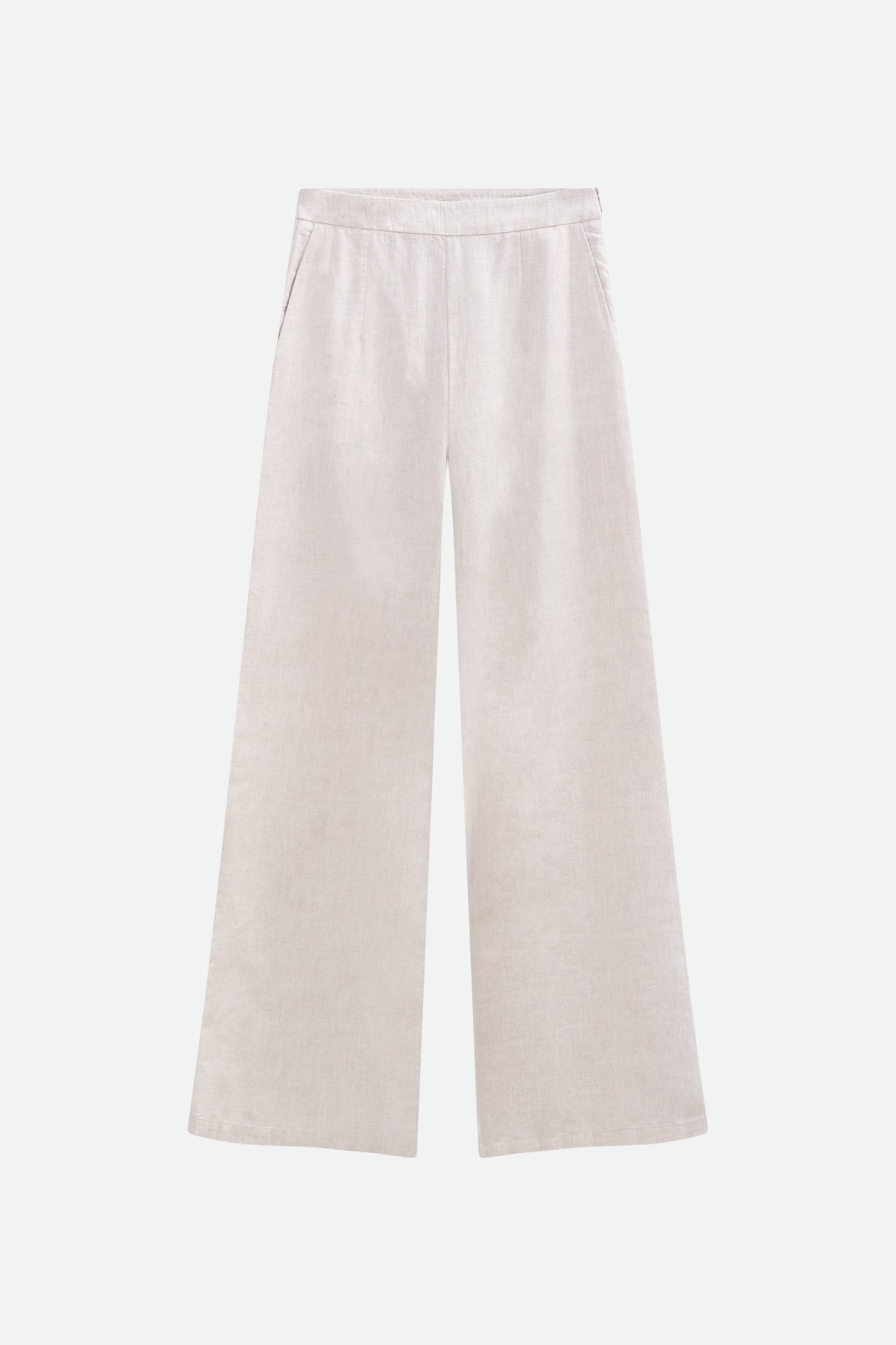 PALMA - ECRU SUIT TROUSERS WITH GOLD STRIPES 1