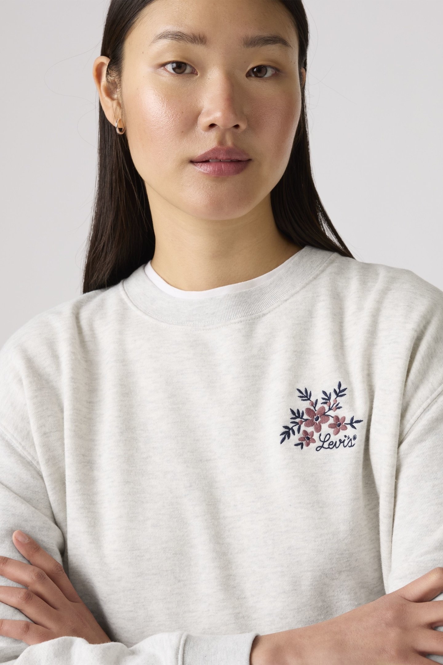 GR EVERYDAY CREW CREW VICKI FLORAL BW EM 5