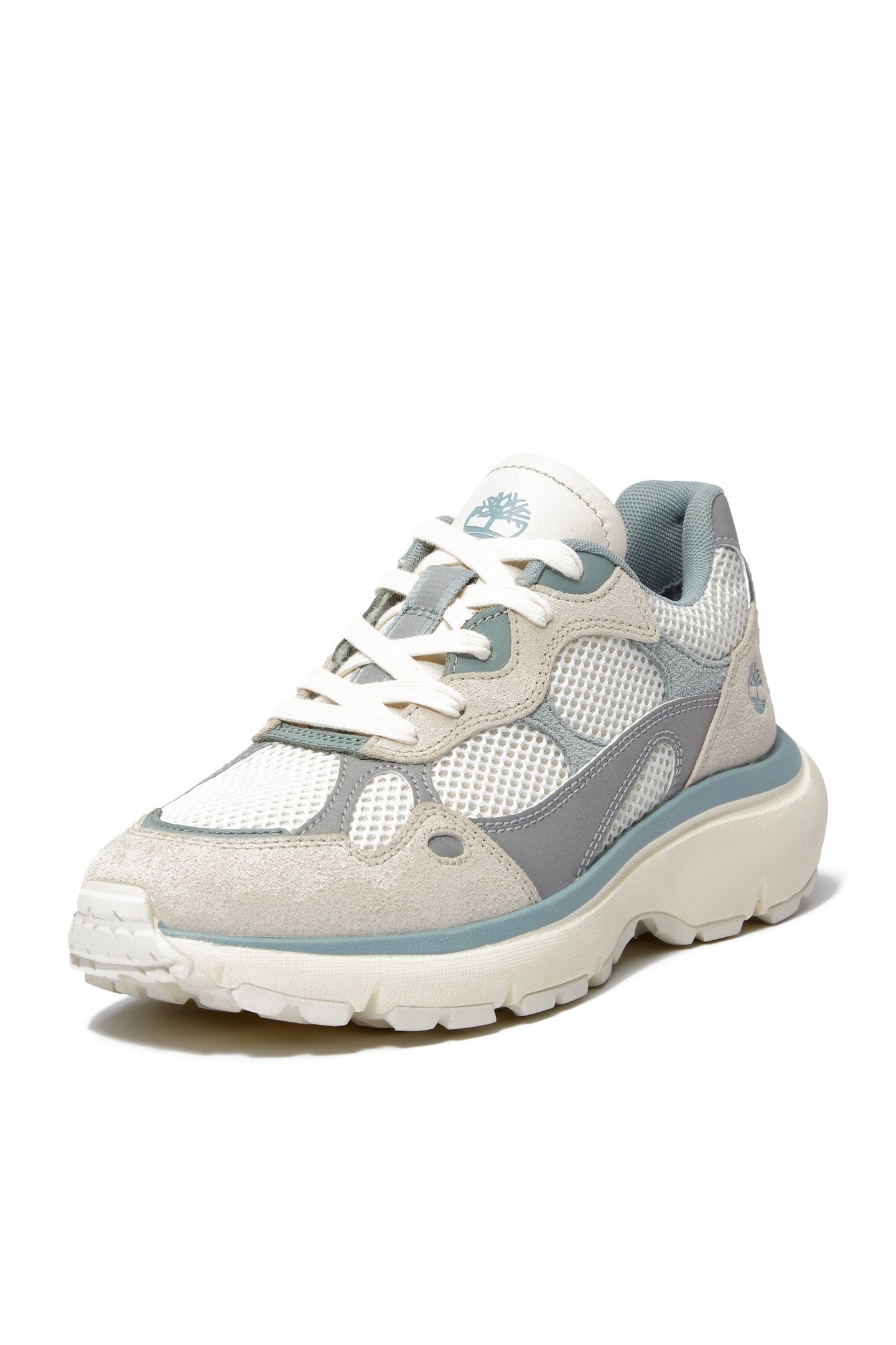 HAZEL LANE LOW LACE UP SNEAKER NATURAL MESH LIGHT BLUE 4